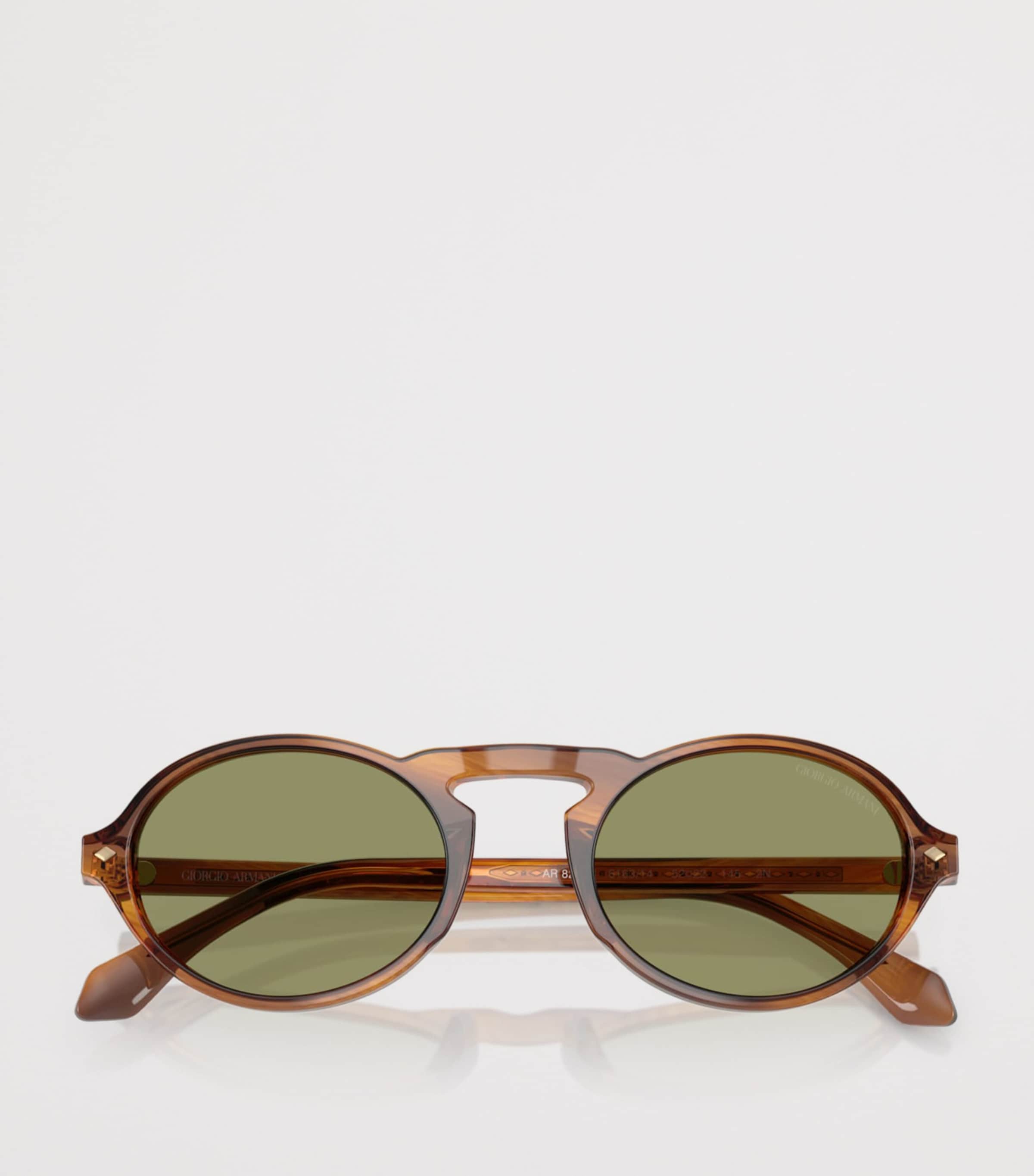 Giorgio Armani Tortoiseshell Oval Sunglasses Image 5
