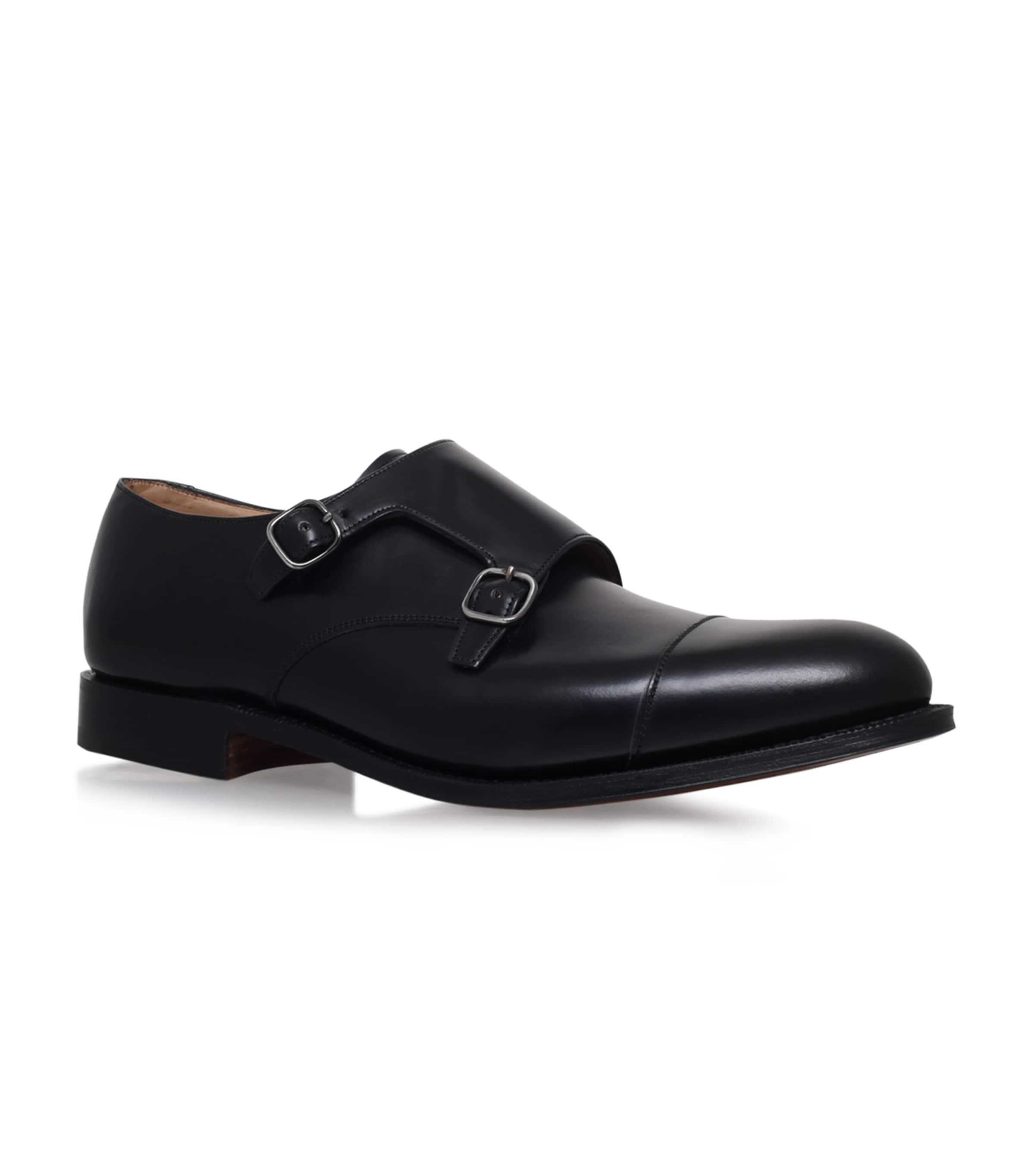 Church's Double Monkstrap Brogues In Black