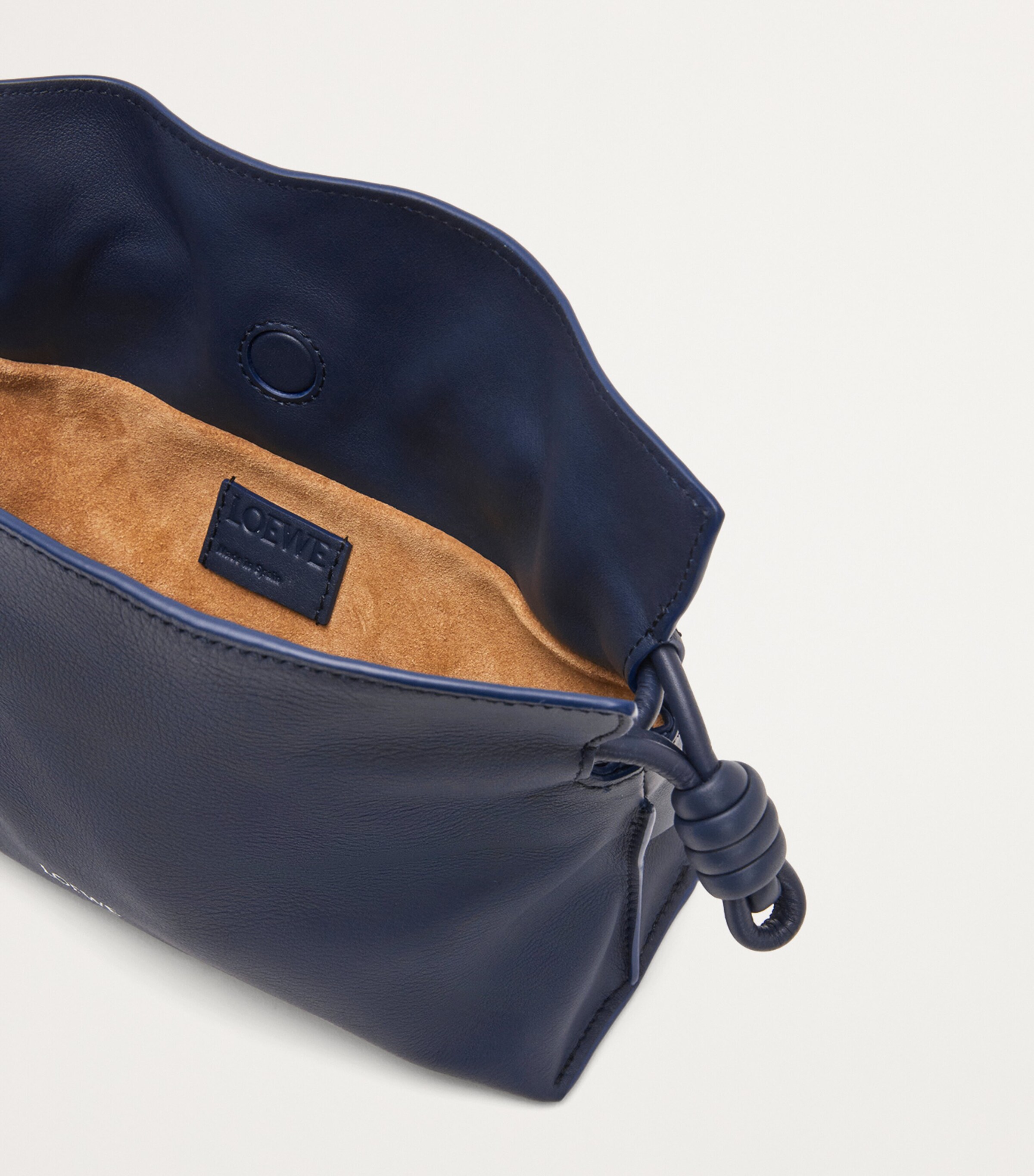 LOEWE Mini Leather Flamenco Purse Abyss Blue Image 5