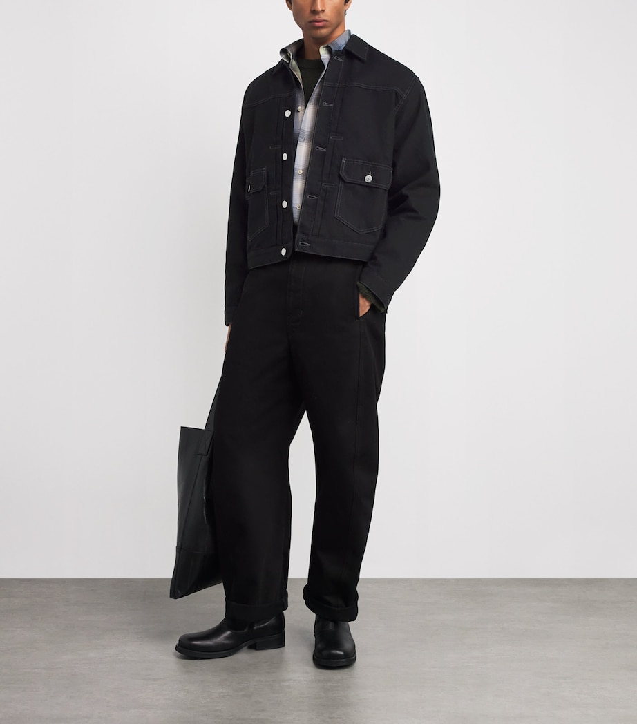 Sunflower Type 2 Denim Jacket Black Image 2