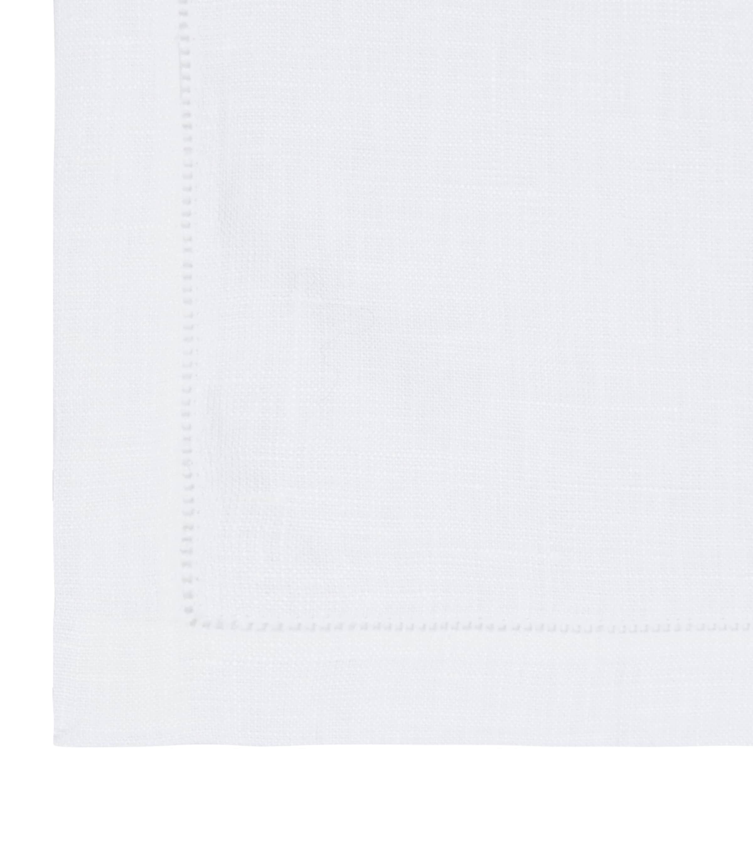 Thomas Ferguson Small Hemstitch Edge Napkin (48cm x 48cm) White Image 2