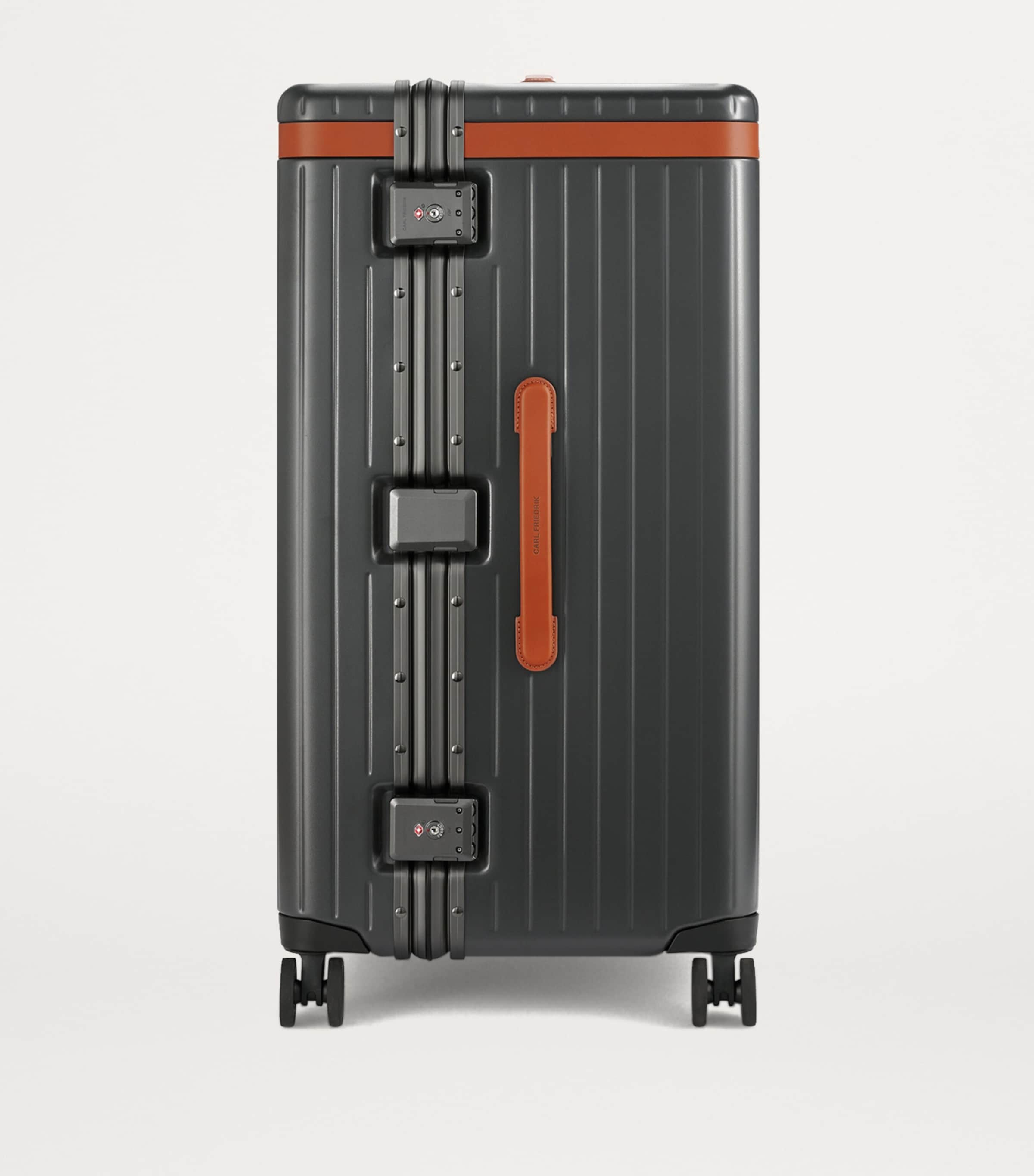Trunk Spinner Check-In Suitcase (73cm) GREY/ COGNAC Image 2
