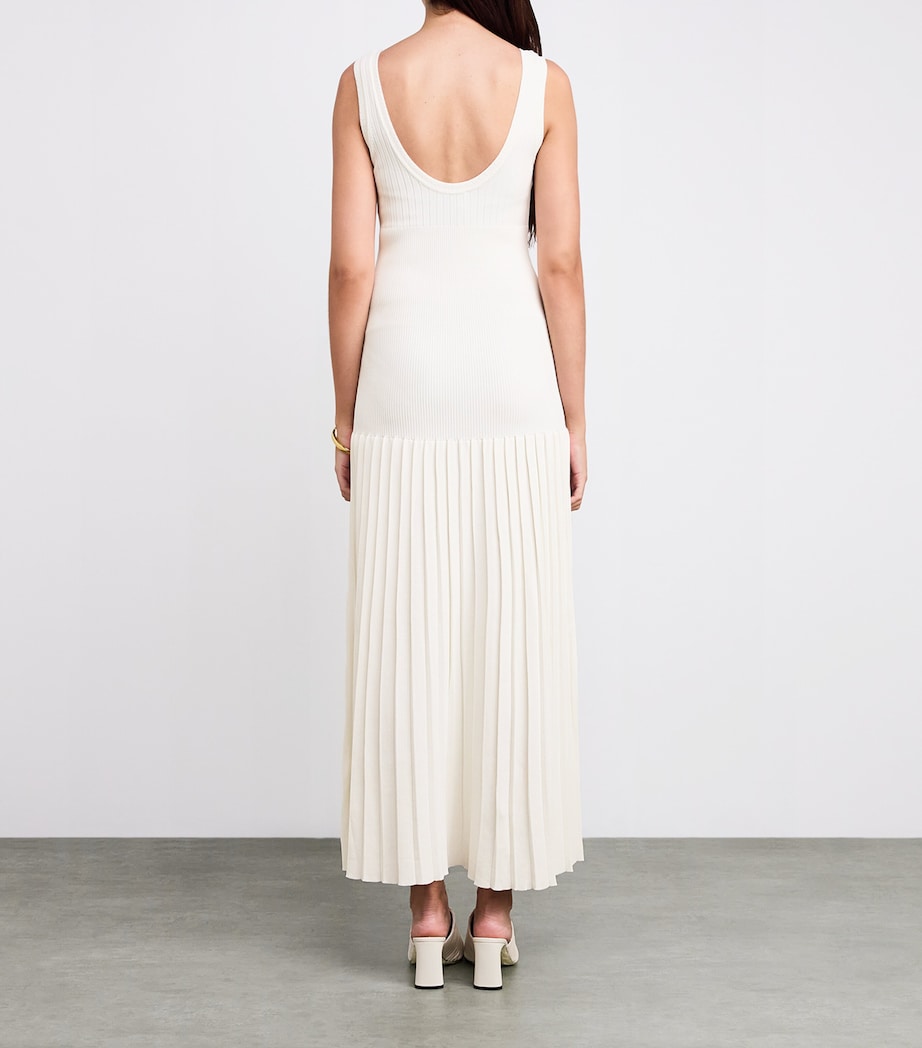 Knitted Midi Dress ECRU Image 3