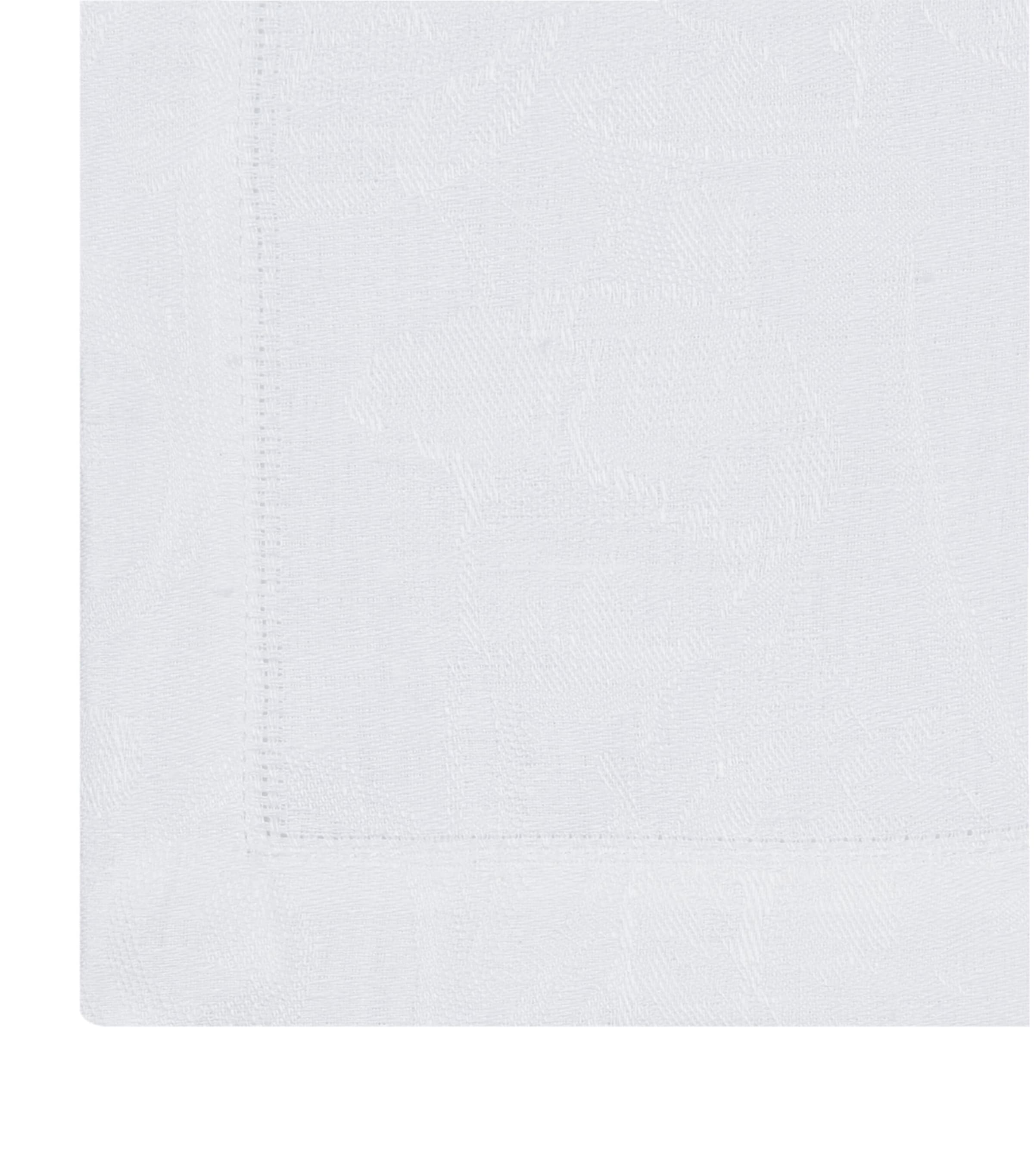 Le Jacquard Français Tivoli Damask Napkin White Image 2