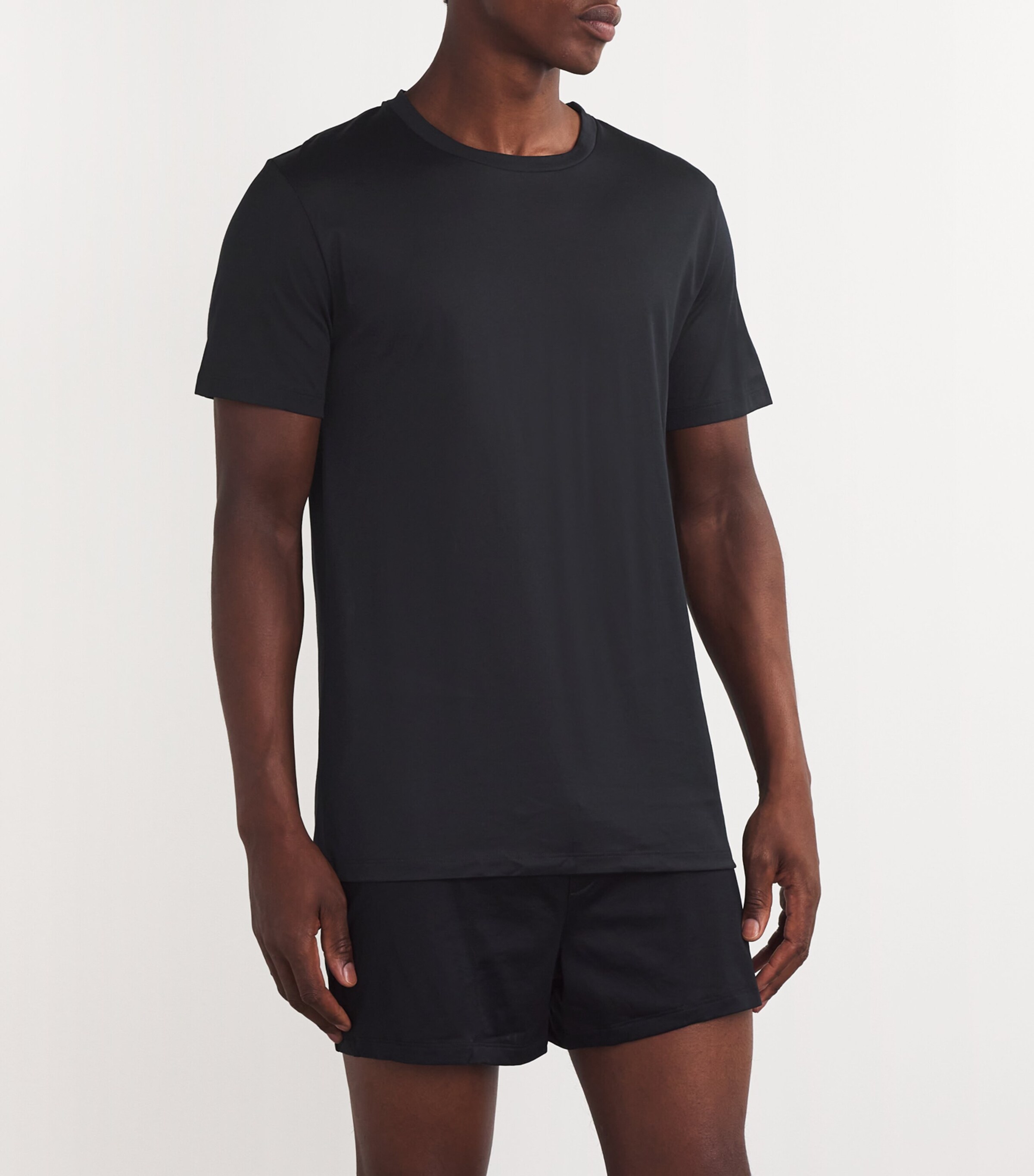 Cotton T-Shirt 199 BLACK Image 3