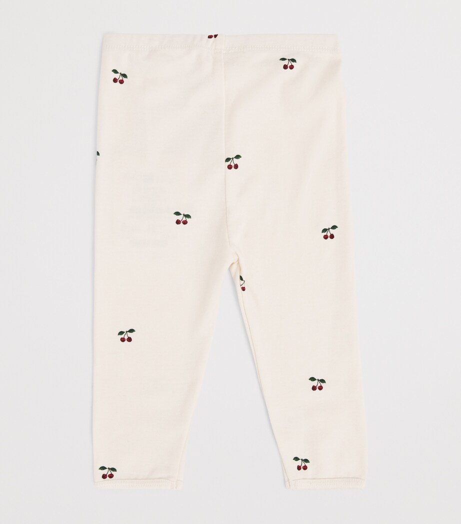 KONGES SLOJD Organic Cotton Cherry Leggings (0-24 Months) Image 2