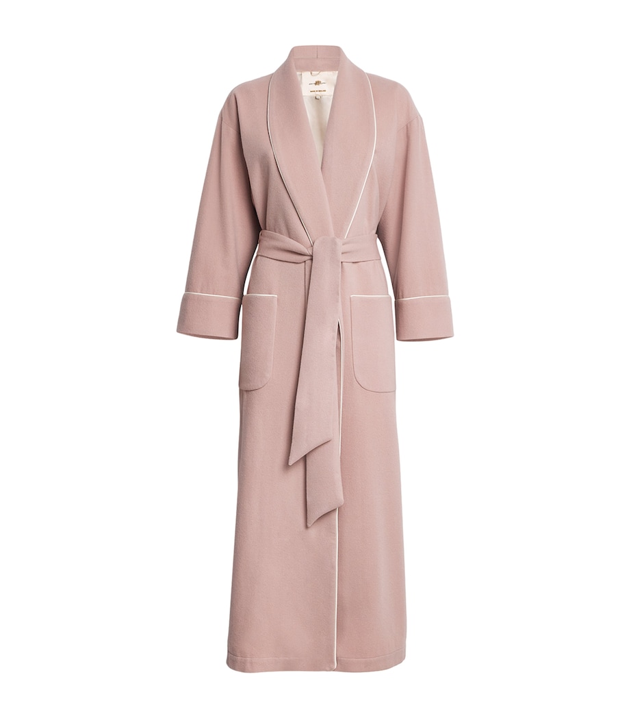 Cashmere Dressing Gown DUSTY PINK Image 1