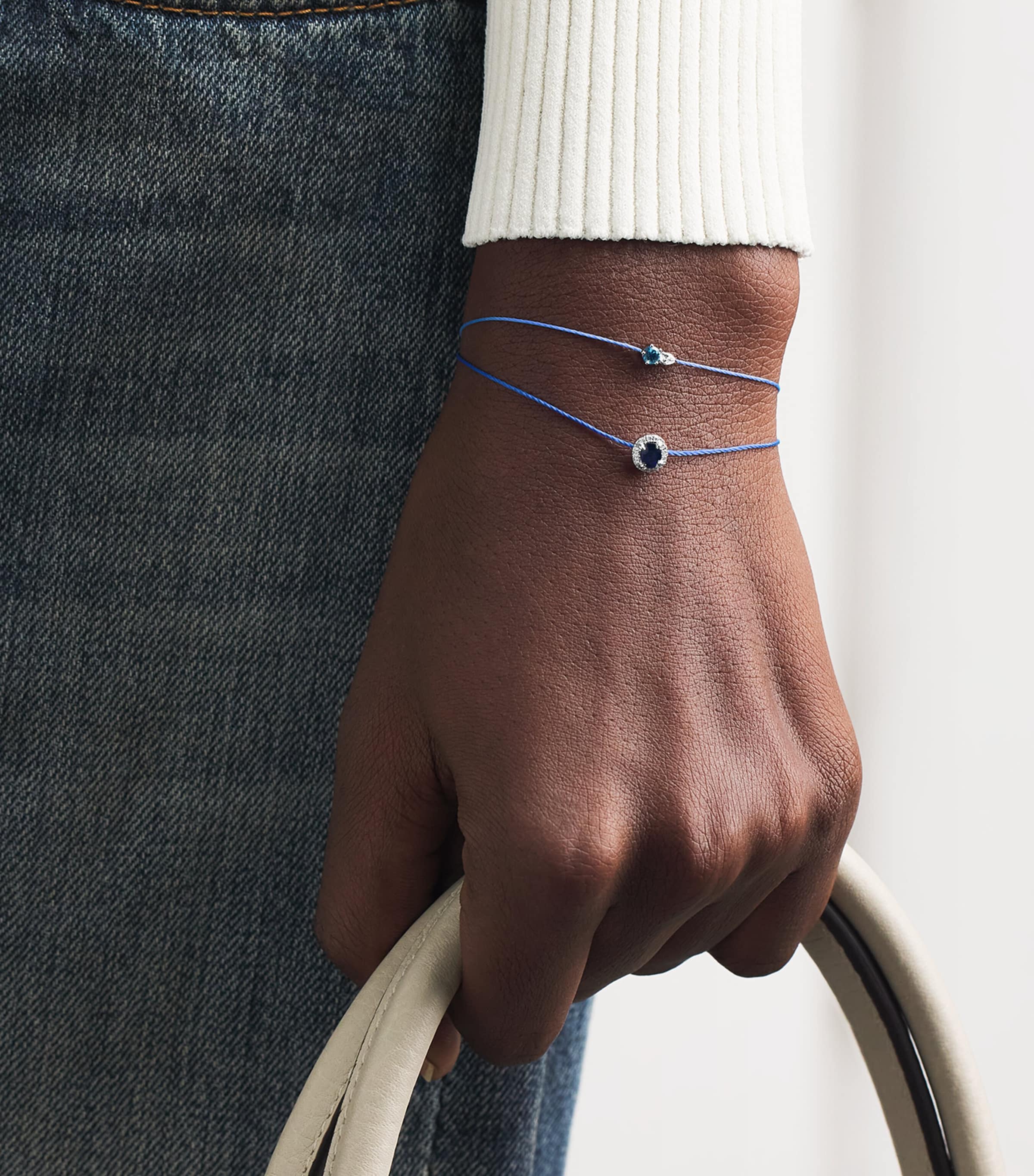 Redline White Gold and Sapphire Diva Bracelet Ocean Image 3