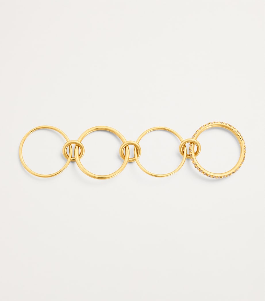 Yellow Gold and Diamond Pisces Ring (Size 7) YELLOW GOLD Image 3