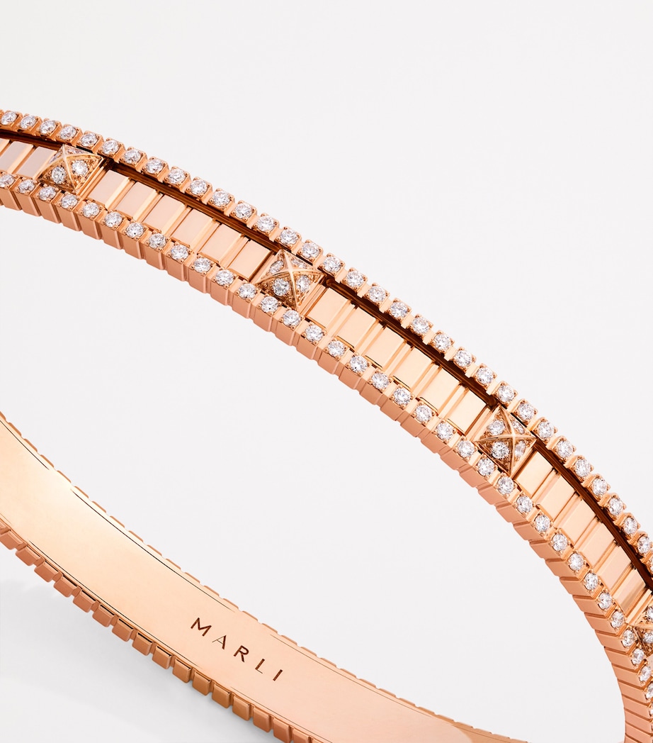 Rose Gold and Diamond LIFE Bangle ROSE GOLD Image 4