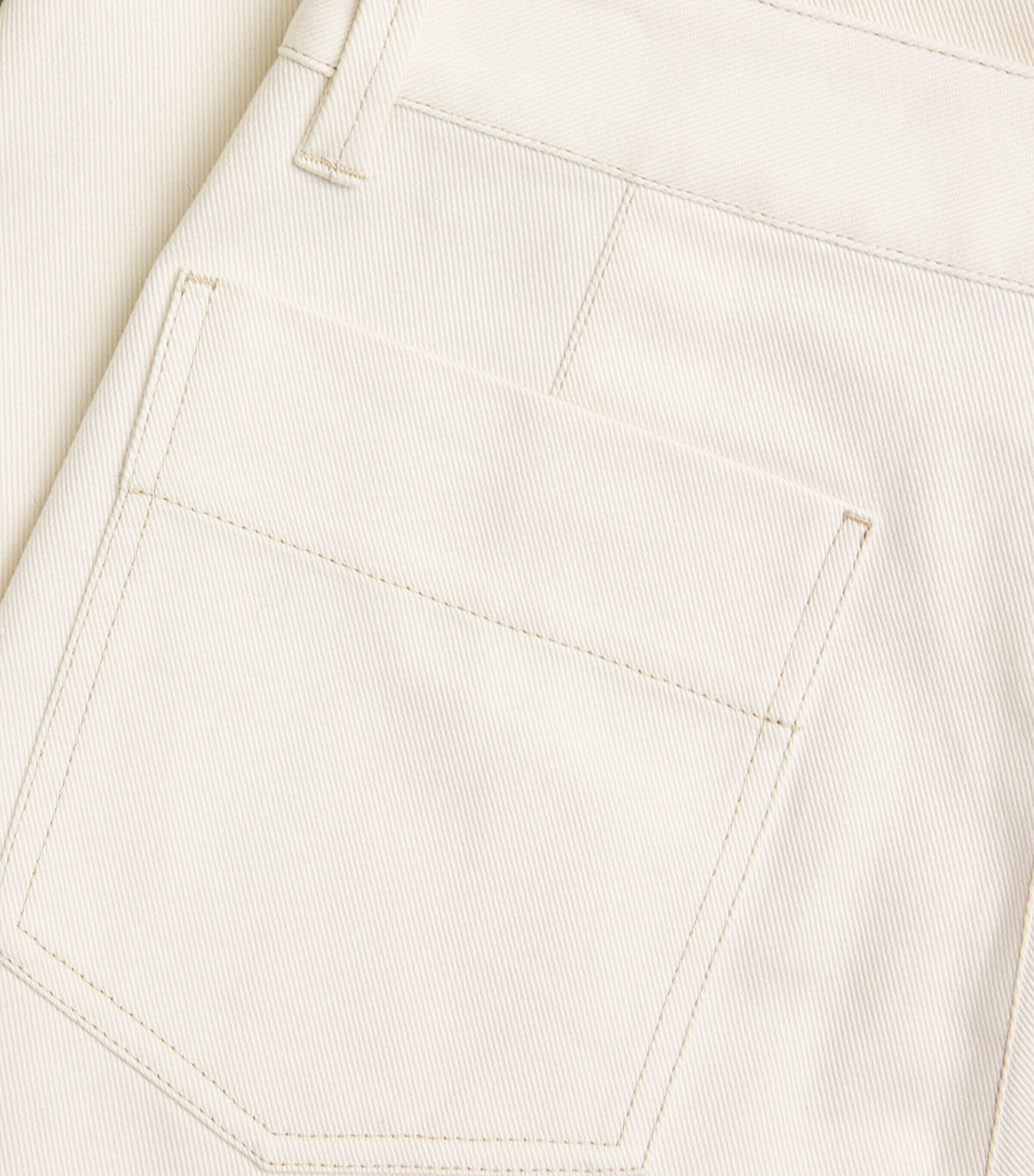 Lemaire Womens Belted Twisted Jeans Creamy White Image 5