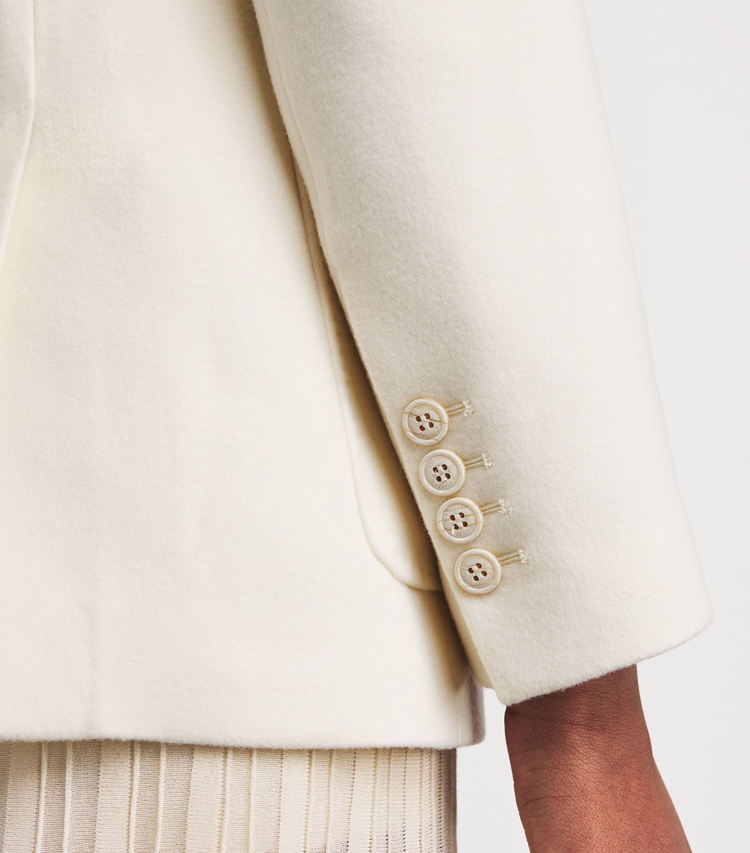 Wool Double-Breasted Blazer BIANCO Image 6