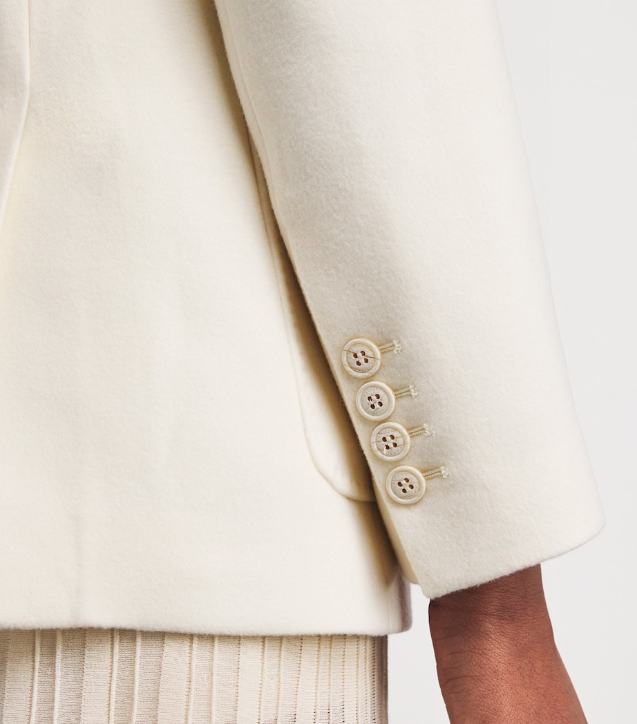 Wool Double-Breasted Blazer BIANCO Image 6