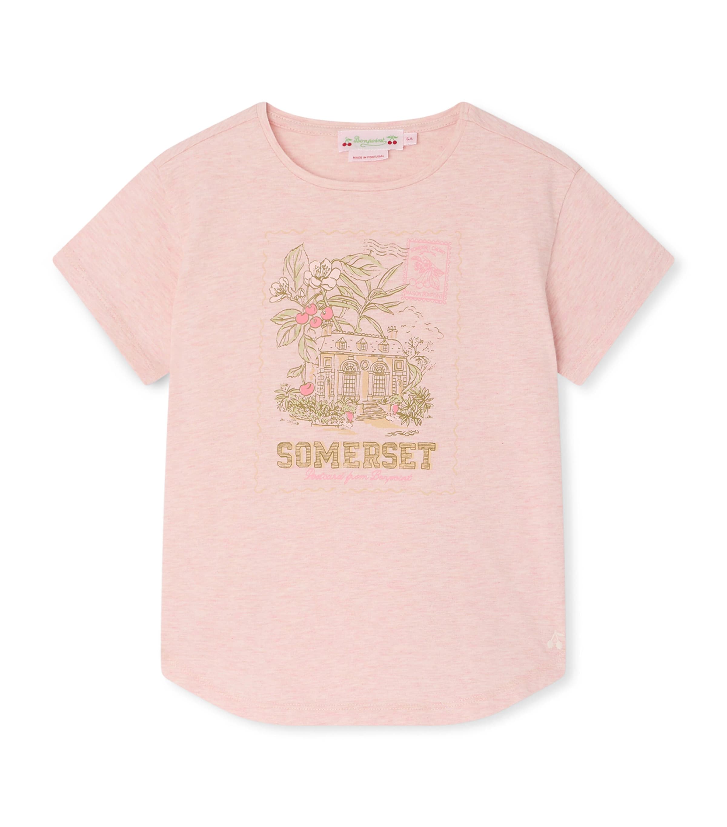 Cotton Graphic T-Shirt (10-14 Years) UPB ROSE PALE Image 1