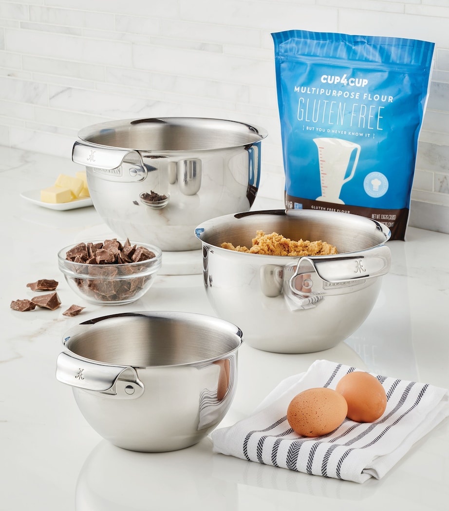 Stainless Steel Mixing Bowls (Set of 3) SILVER Image 11