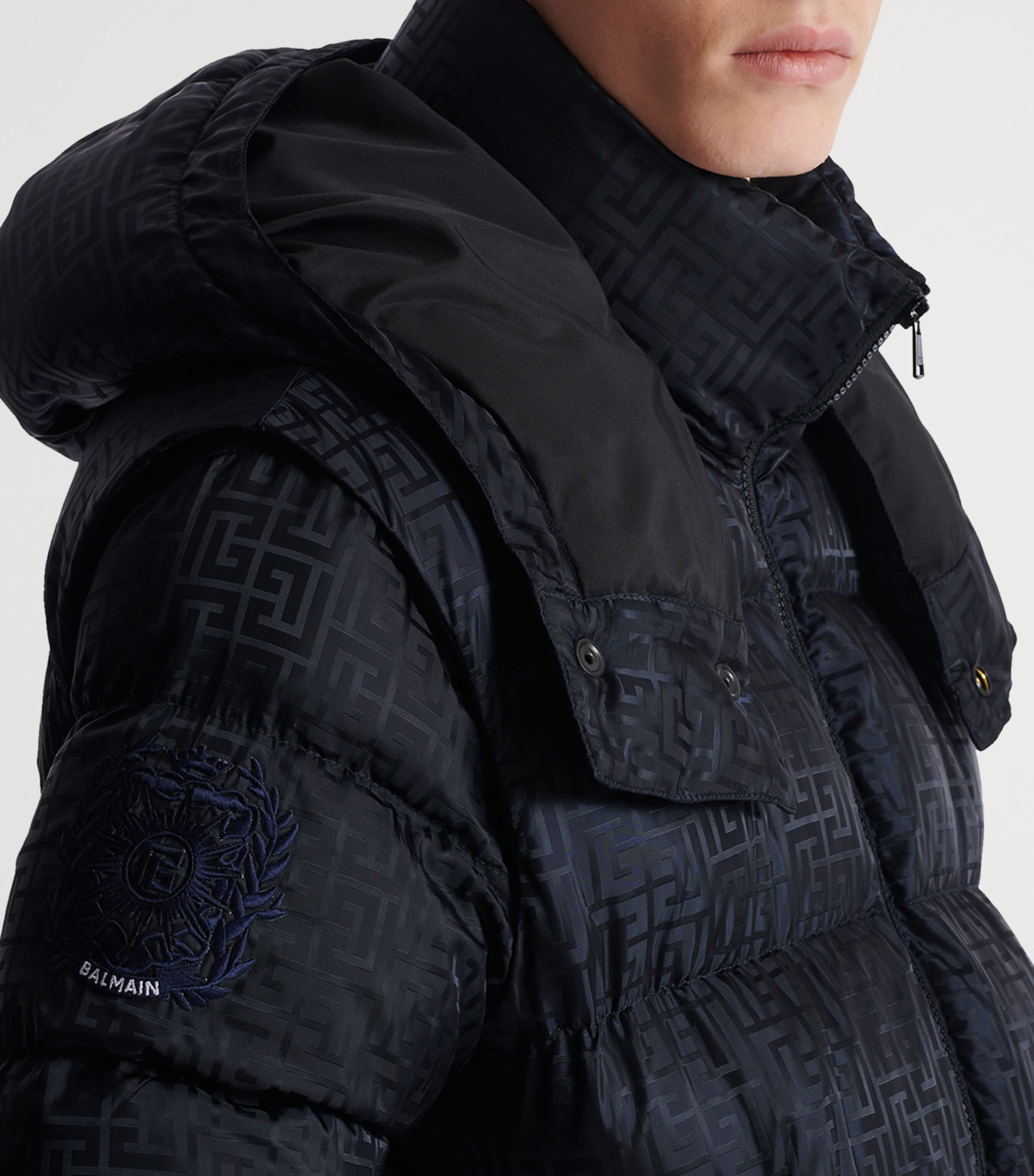 Monogram Hooded Puffer Jacket EAP NOIR/NOIR Image 5