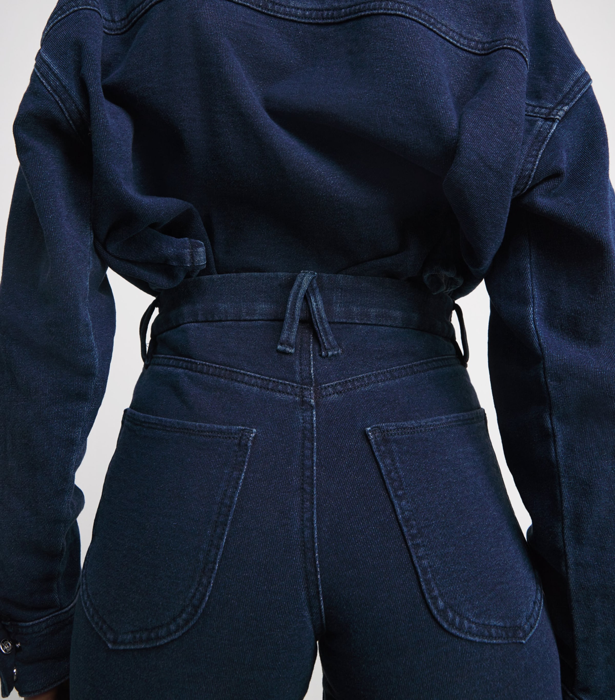 Good American Womens Cotton Cropped Jeanius Trousers Image 3
