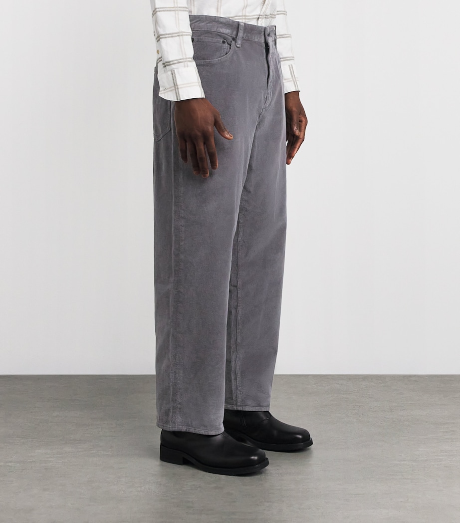 Cotton-Blend Corduroy rbBAGGY Trousers SLATE Image 3