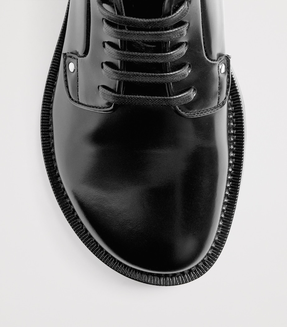 Leather Anatomical Derby Shoes 001 - NOIR Image 5