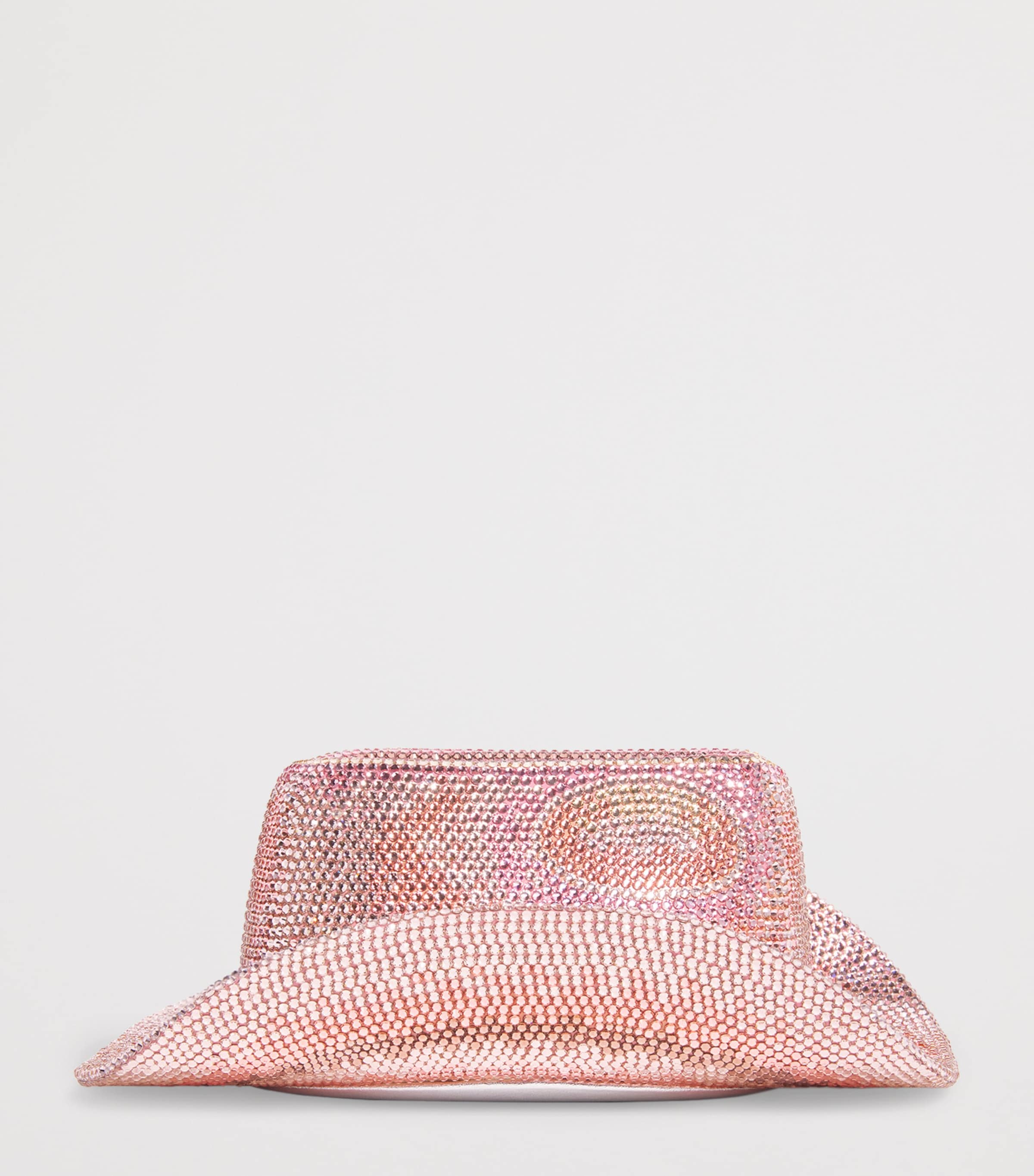 Crystal Cowboy Hat Dakota Clutch Bag SLRMT ROSE MULTI Image 3