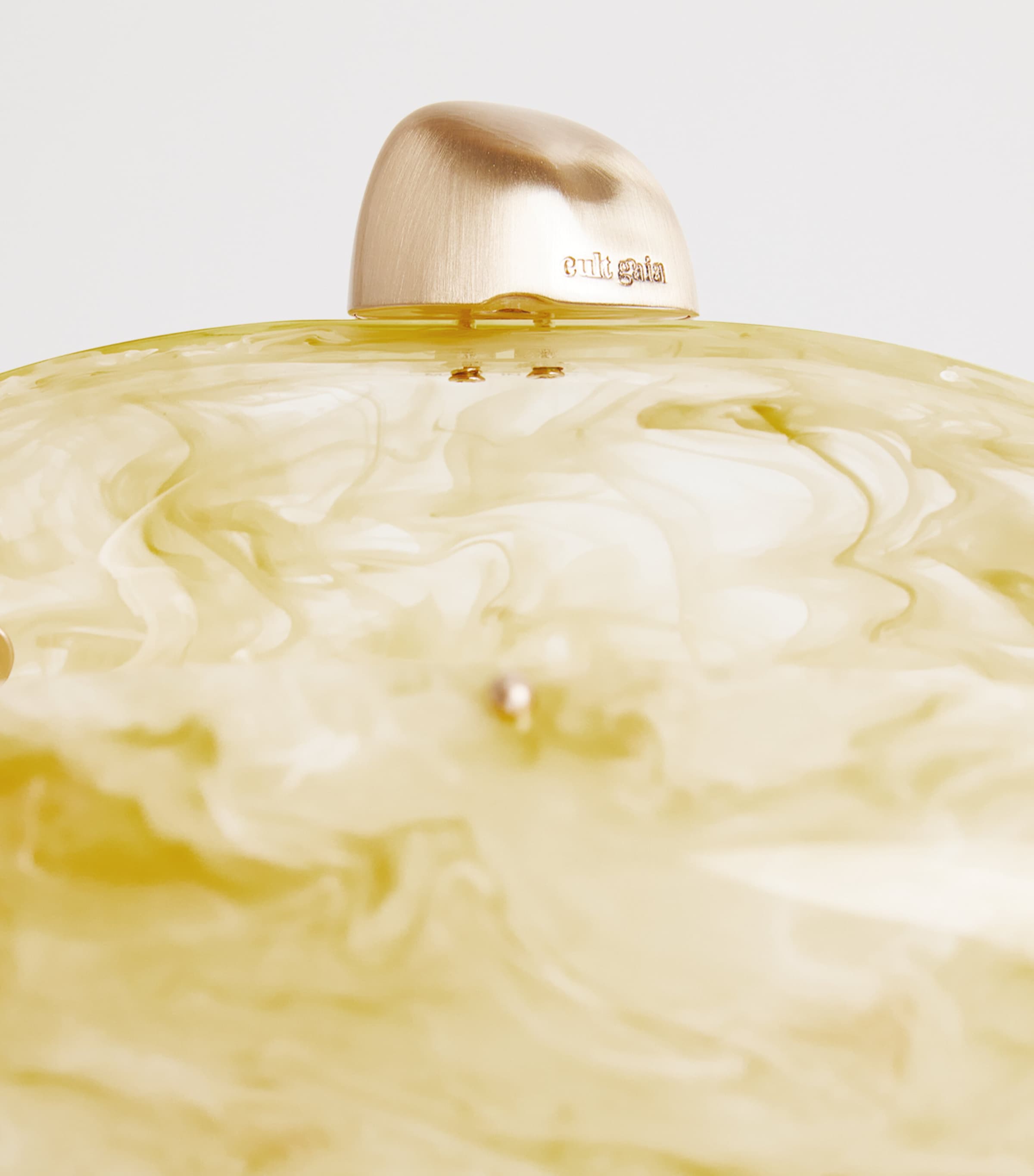 Cult Gaia Eviana Clutch Bag Yellow Quartz Image 5