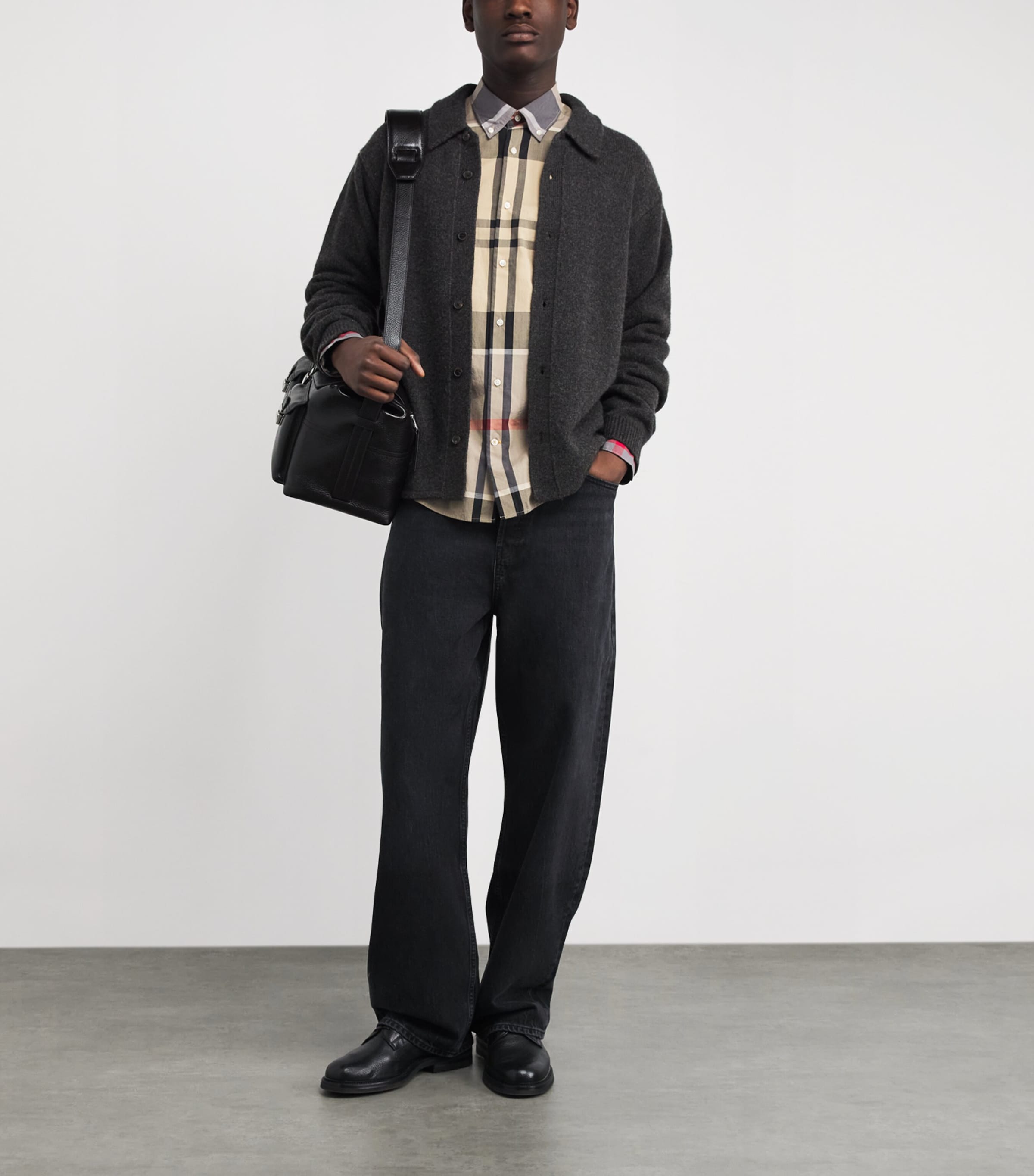 Cotton Harris Tailored Shirt DRESS TARTANTN31 Image 2