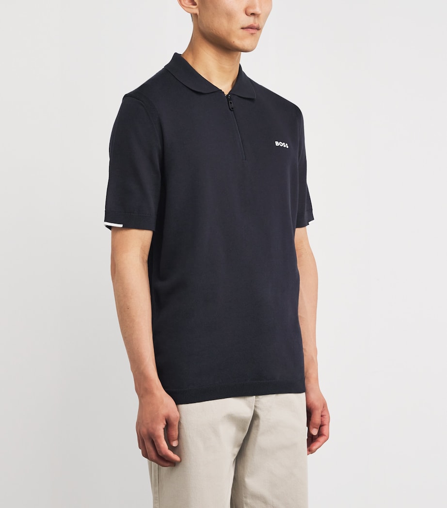 Cotton Short-Sleeve Ever-X Polo Shirt 402DARK BLUE Image 3