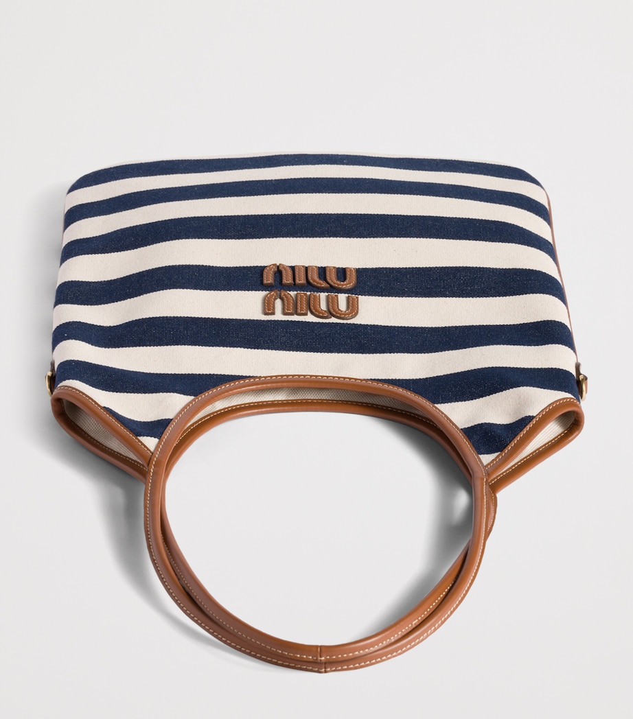 Canvas-Leather Ivy Tote Bag F067K Image 3