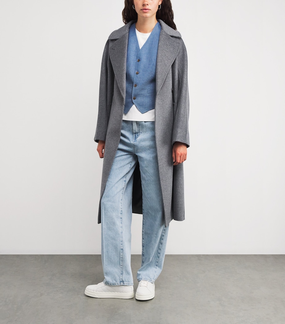 Linen-Cotton Waistcoat BLUE Image 2