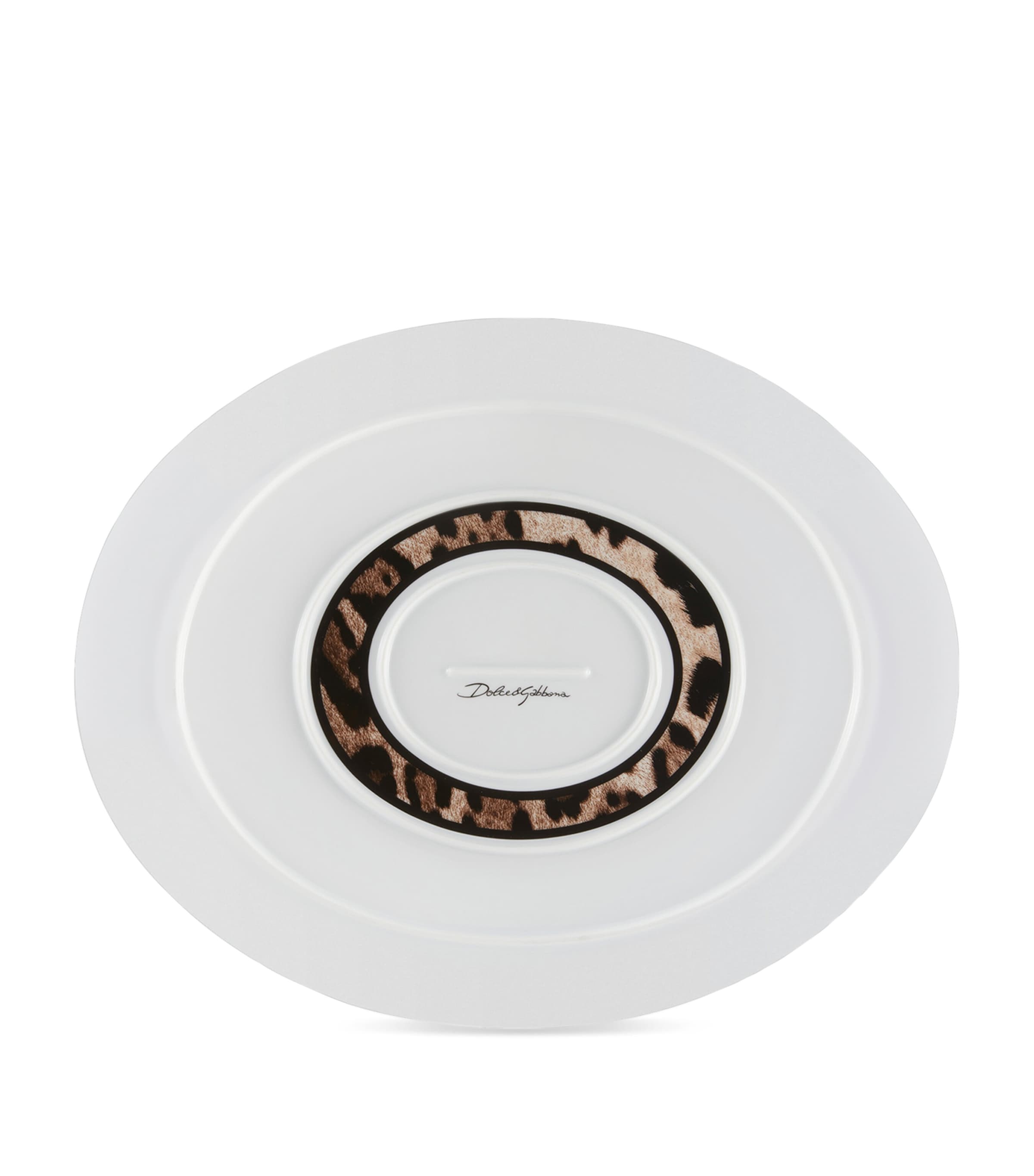 Porcelain Leopard Oval Serving Plate (45.5cm) UL005 LEOPARDO F DO Image 3