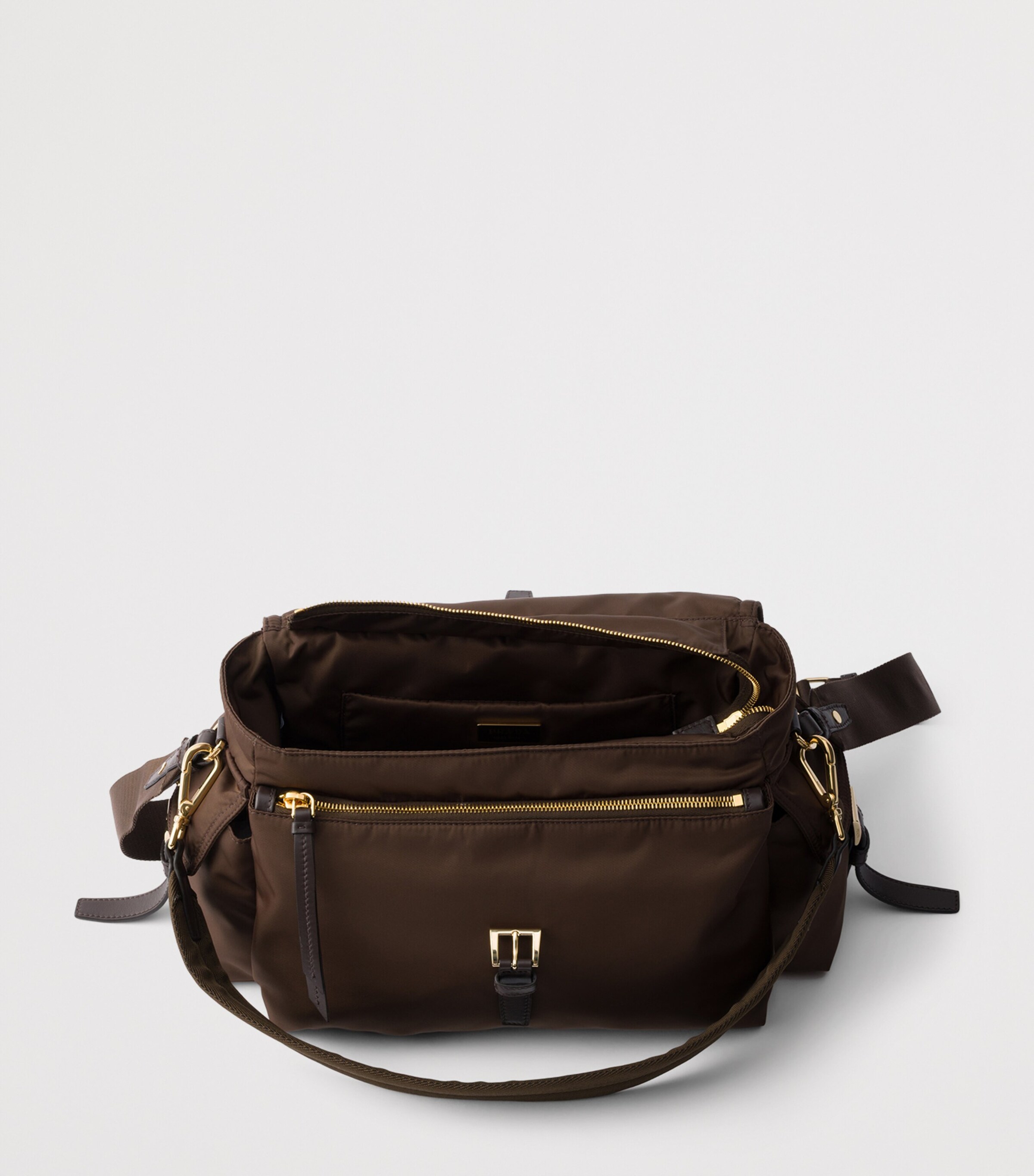 Prada Re-Nylon Explore Shoulder Bag Brown Image 4