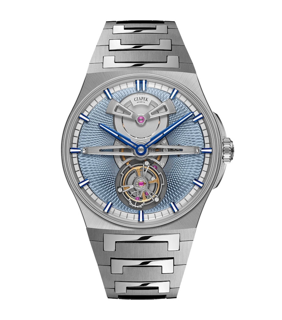 Czapek Stainless Steel Antarctique Tourbillon Watch 40mm Blue Image 1