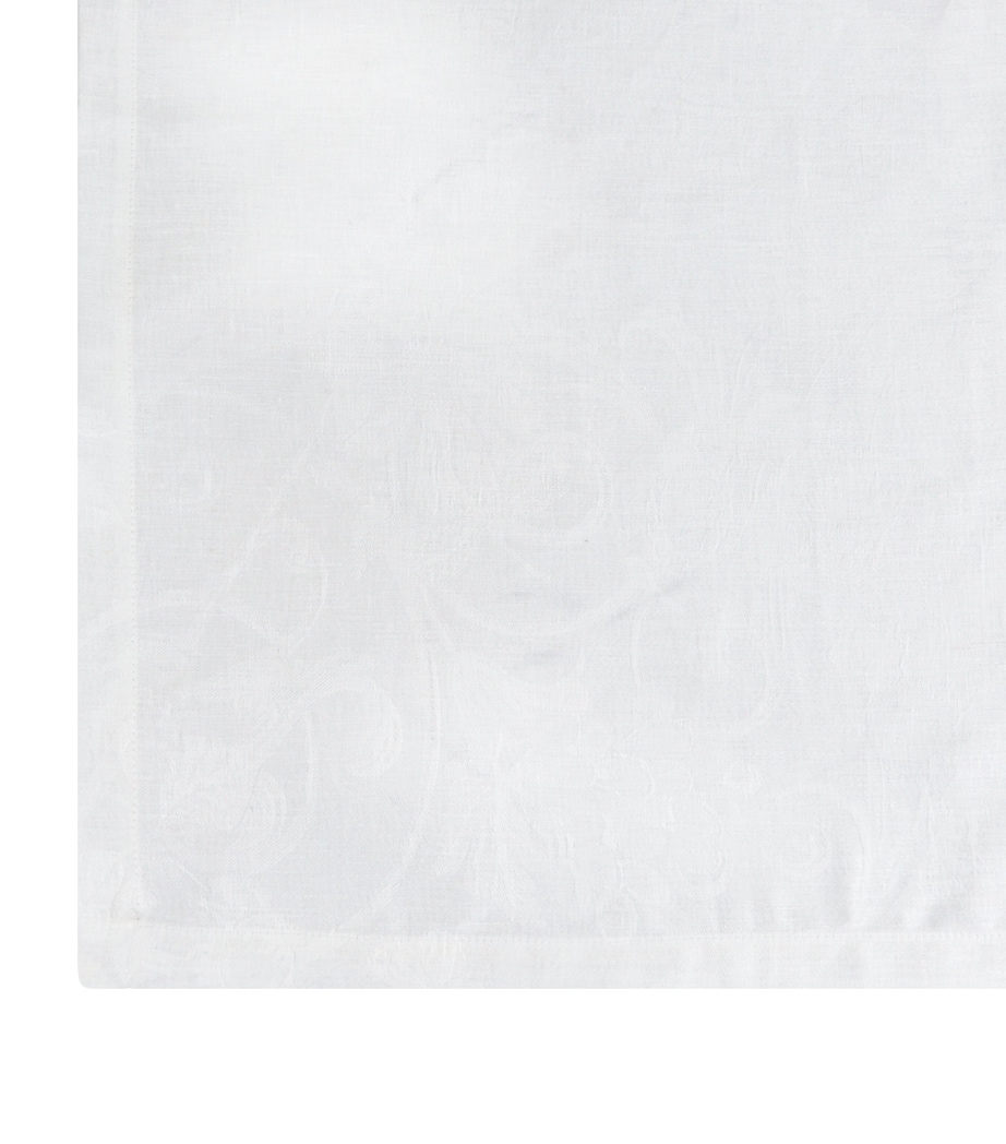 Tivoli Damask Tablecloth (175cm x 250cm) WHITE Image 2