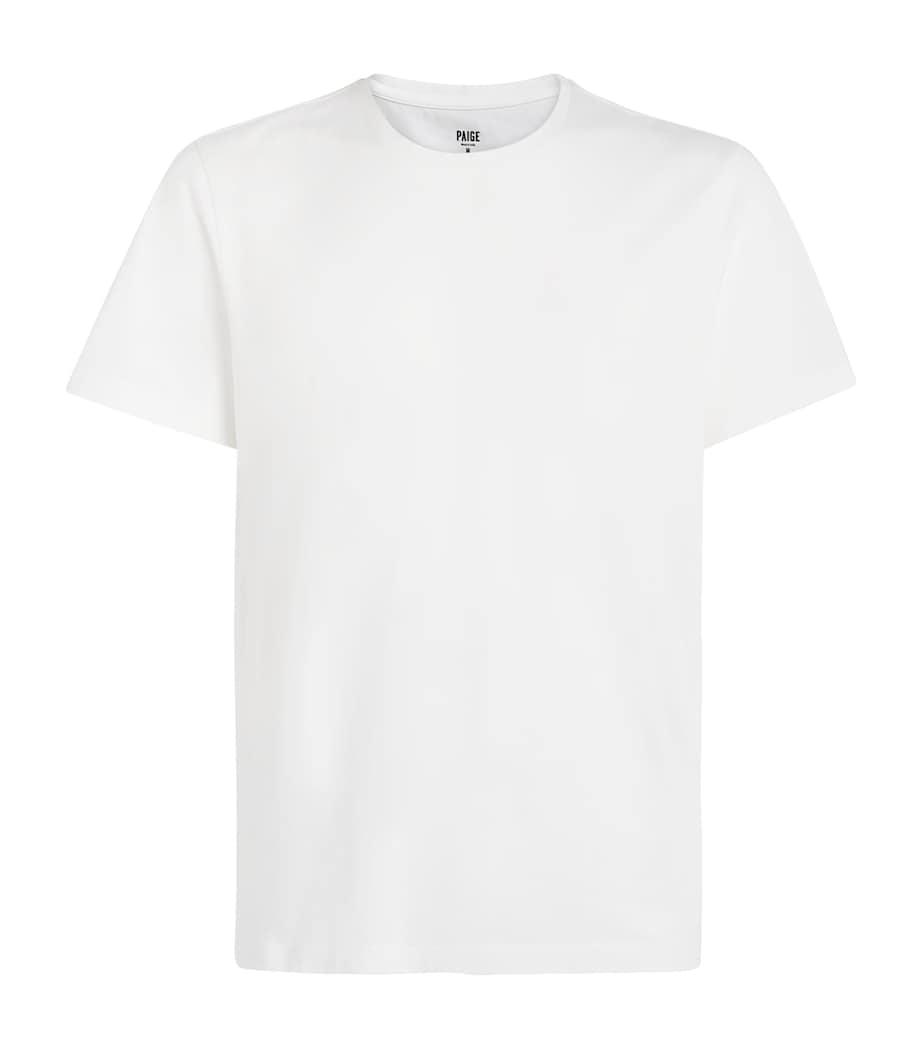 PAIGE Mens Pima Cotton T-Shirt White Image 1