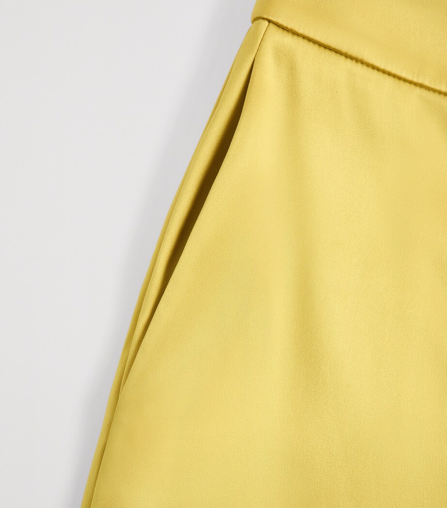 Valentino Womens Silk-Blend Straight Trousers Image 6