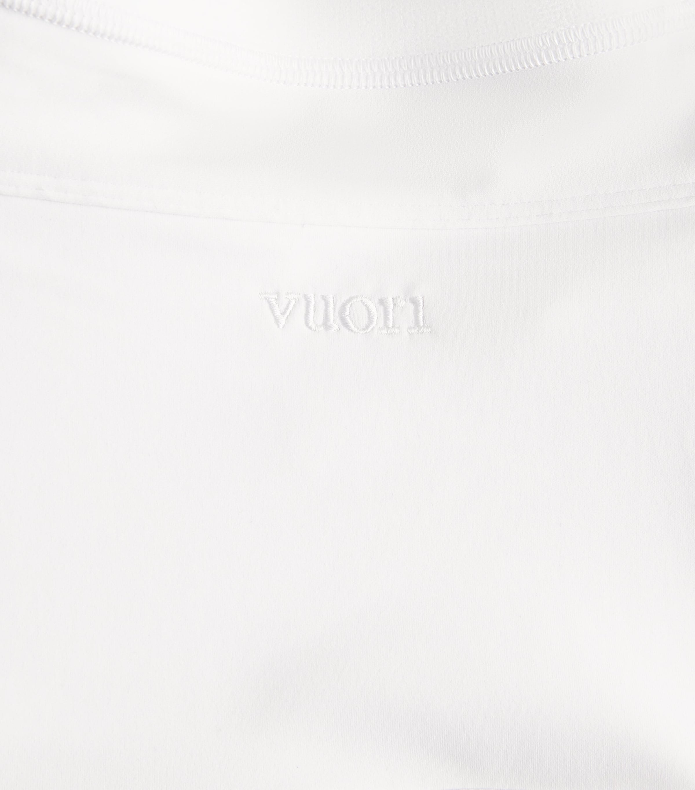 VUORI Womens Halterneck Tiebreak Mini Dress White Image 6