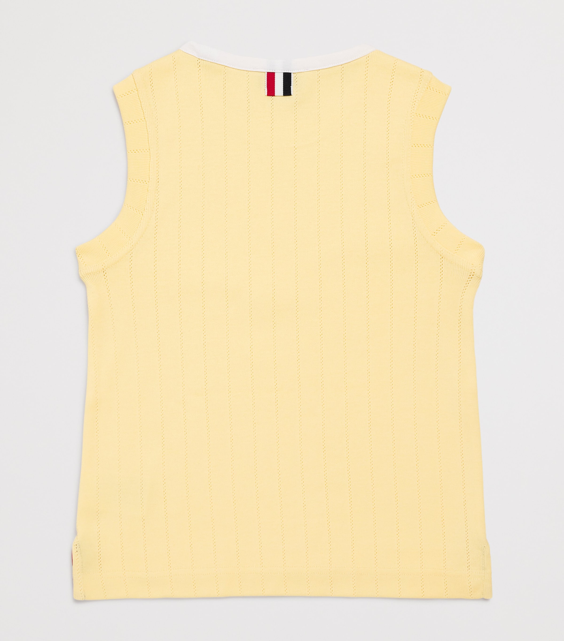 Thom Browne Kids Pointelle Tank Top (2-12 Years) Yellow Image 2