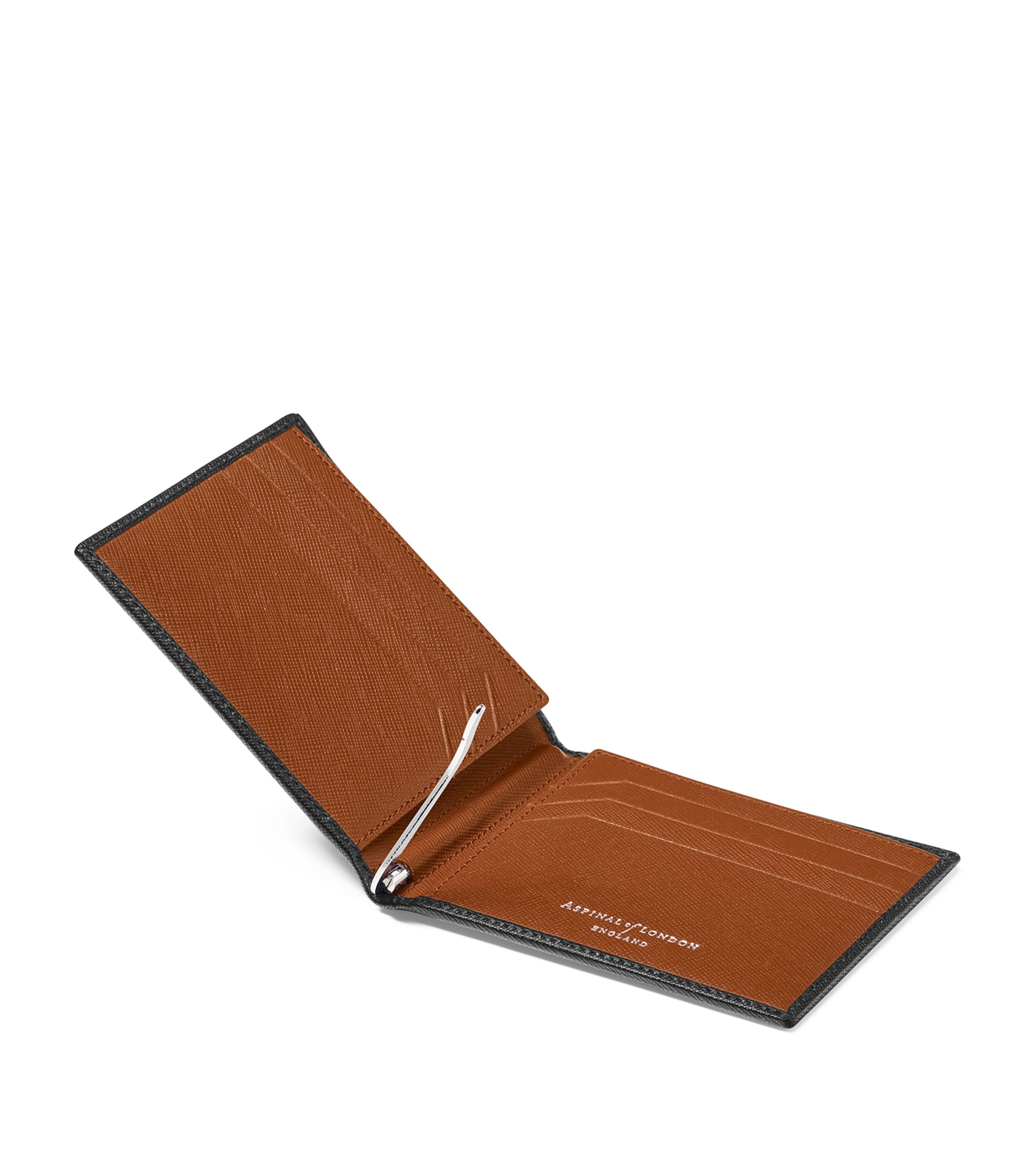 Leather Bi-Fold Wallet BLACK Image 5