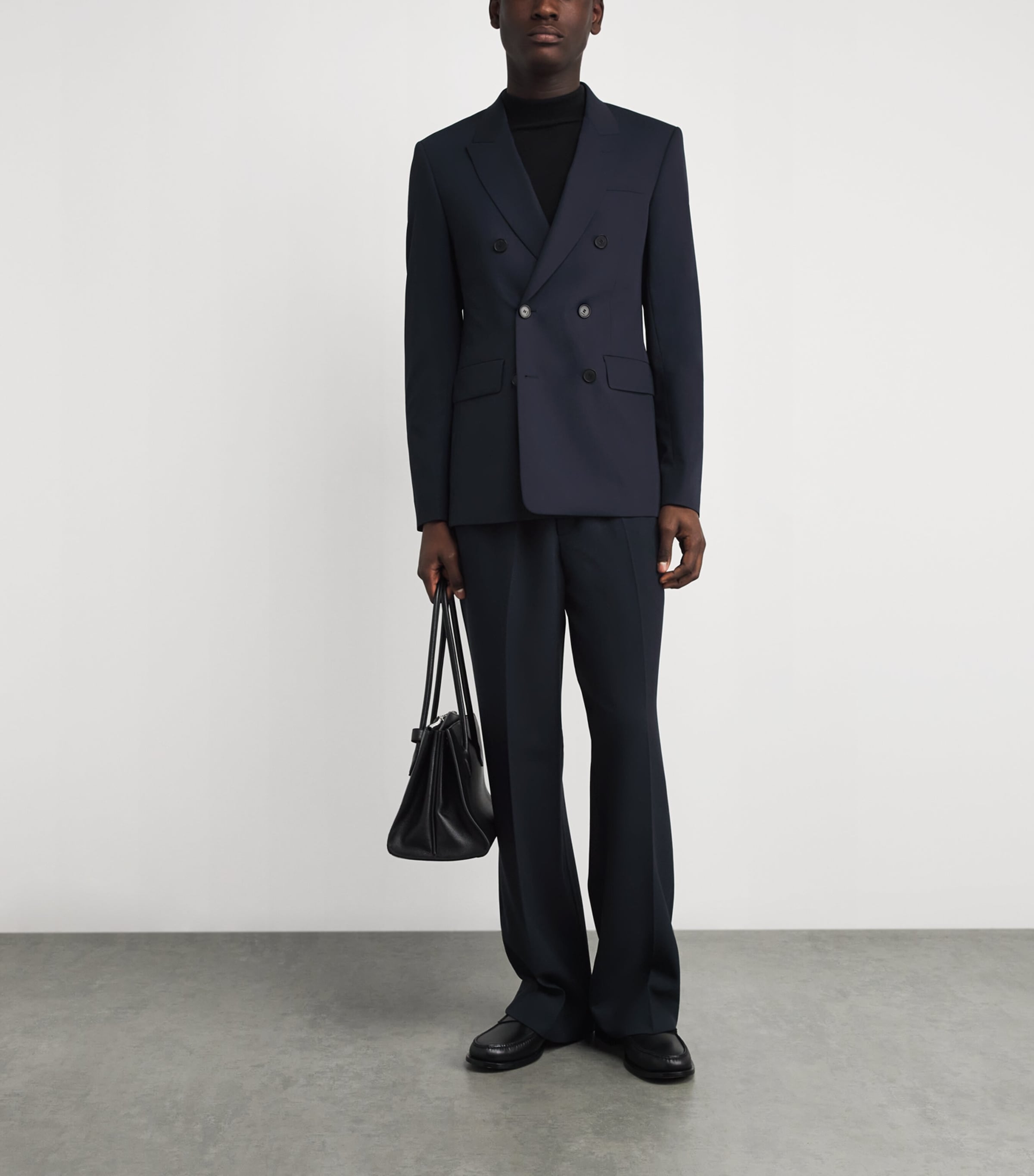 Virgin Wool New Croise Blazer NAVY BLUE Image 2