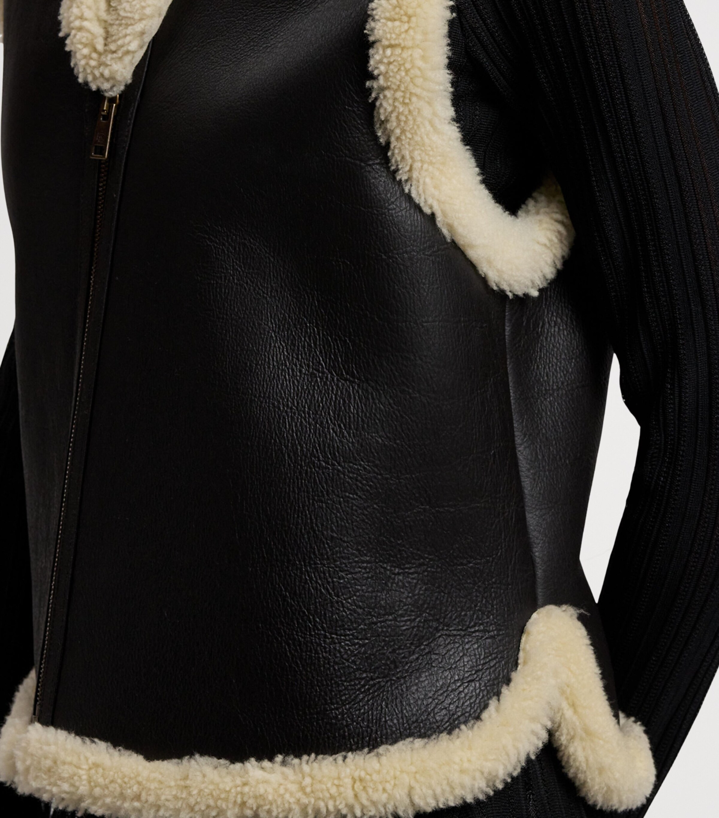 Shearling Tamlin Gilet DARK BROWN Image 9