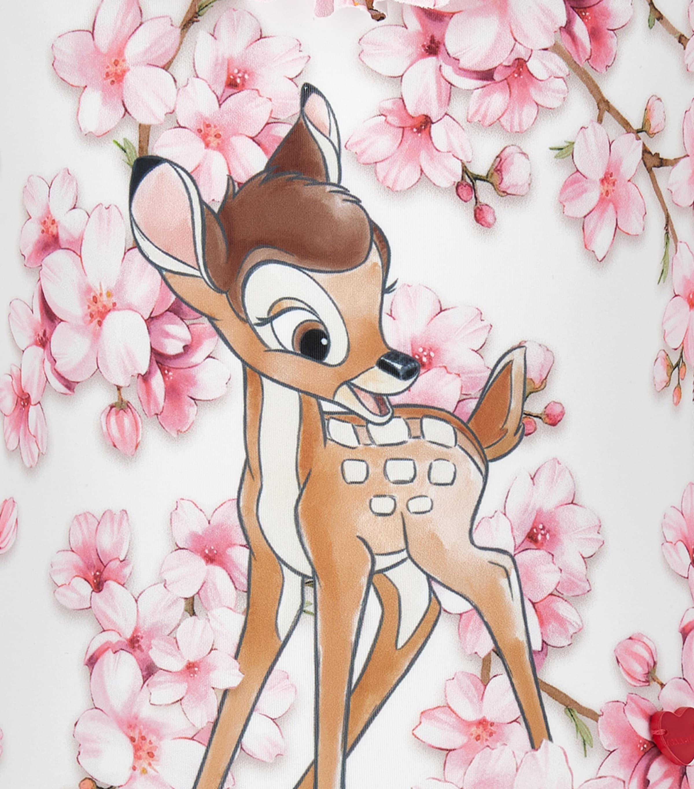 x Disney Bambi Print Swimsuit (4-12 Years) BIANCO Image 3