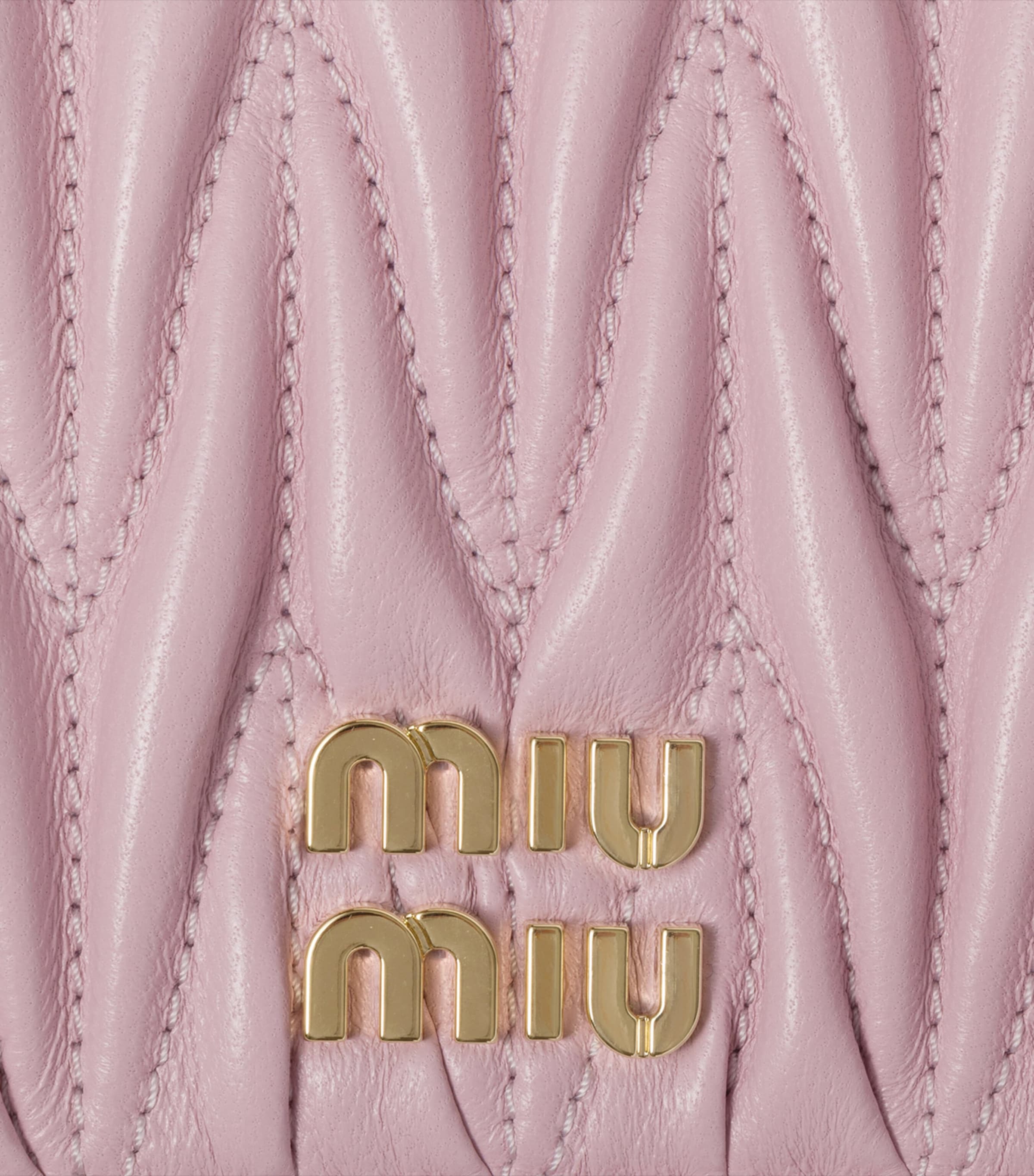 Miu Miu Leather Matelassé Wallet Image 3