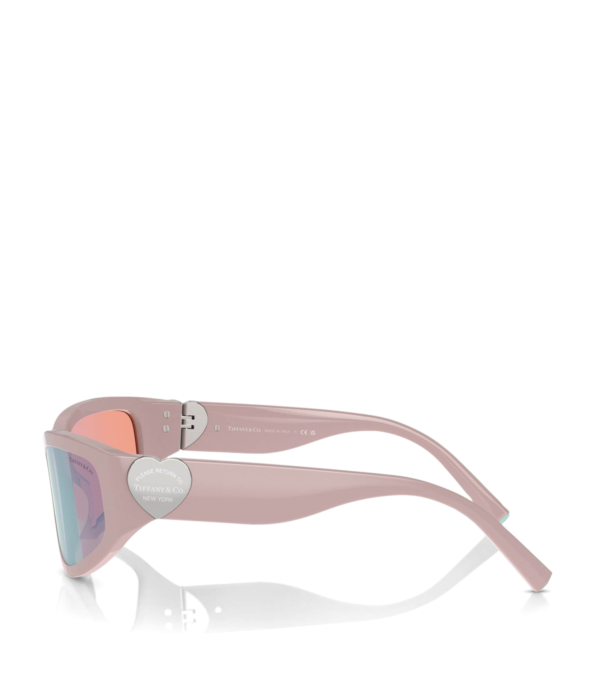 Acetate Heart-Detail Sunglasses 8393MU Image 3