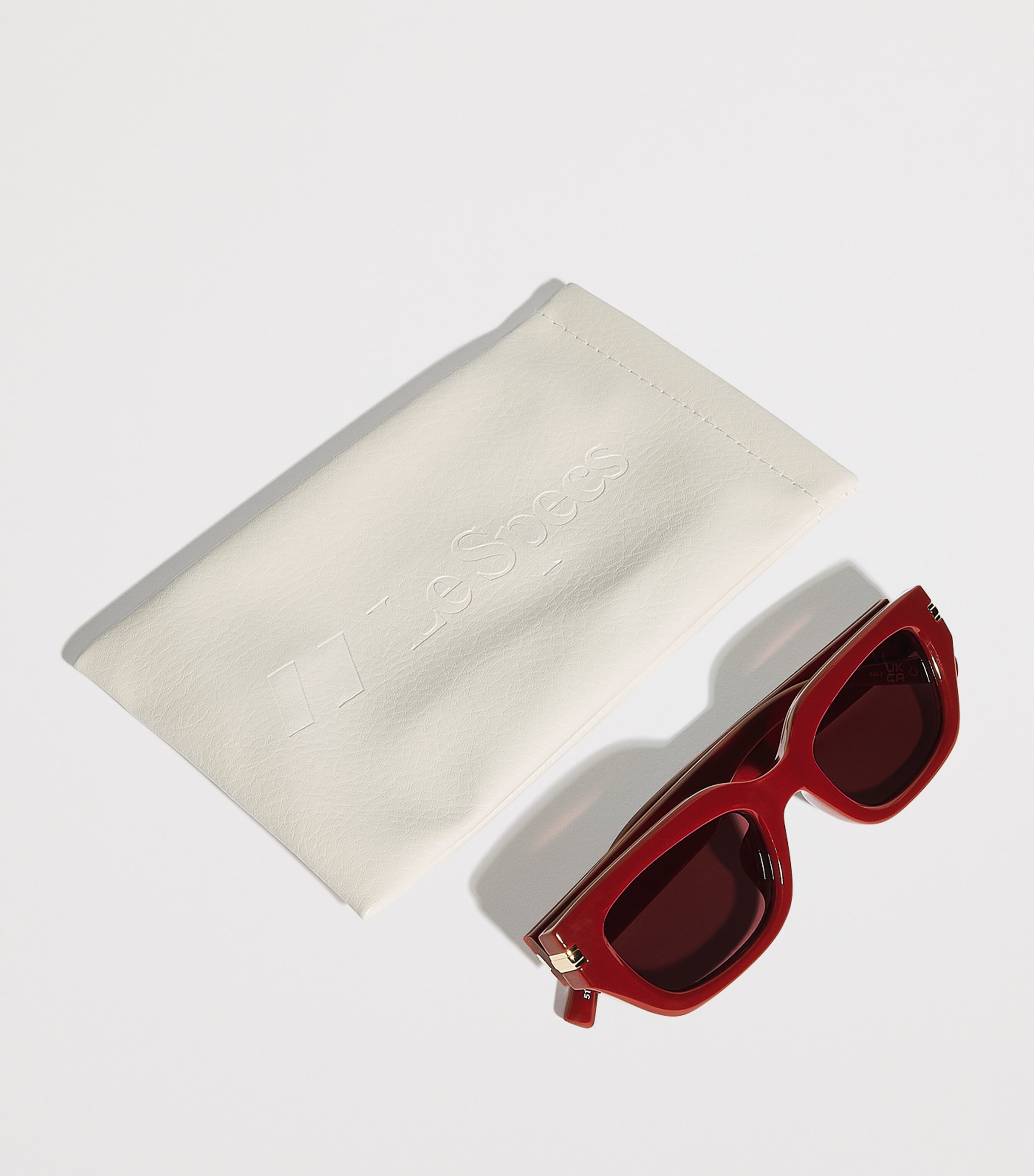 Le Specs Cubito Cat Eye Sunglasses Red Image 4
