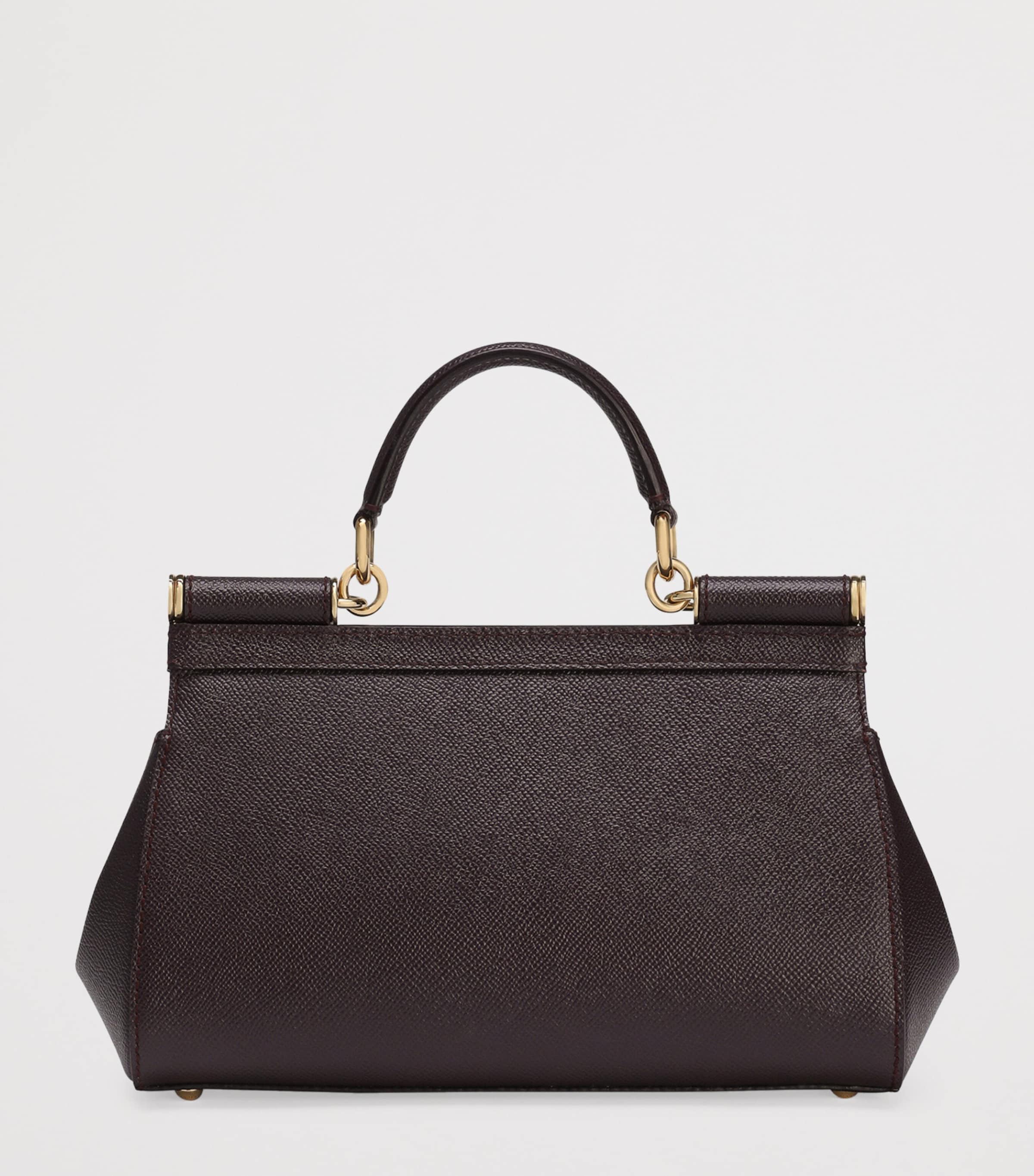 Leather Sicily Top-Handle Bag 8M073-WINE Image 4