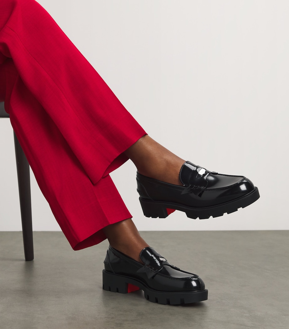 Penny Lug Donna Leather Loafers B439 Image 2