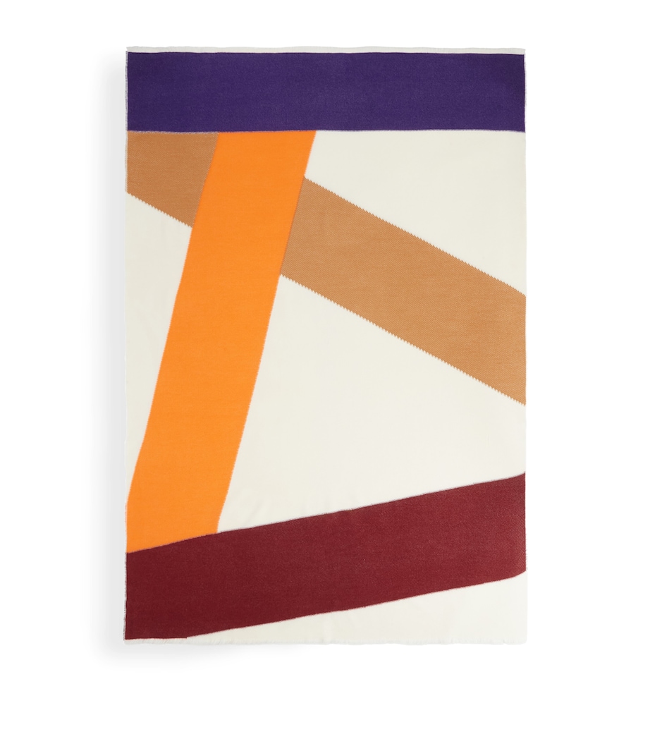 Wool-Blend Nastri Throw (130cm x 190cm) 100 - MULTI Image 2