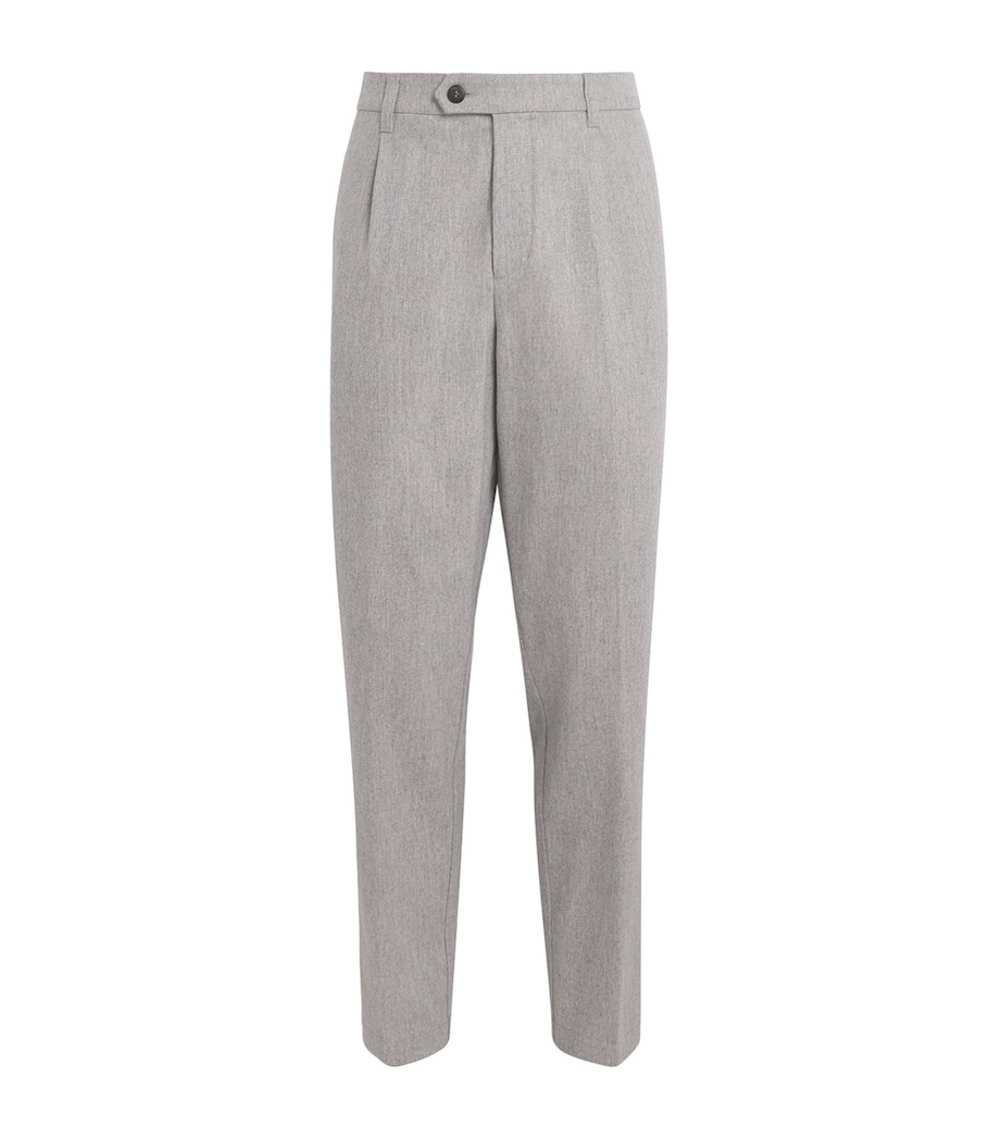 Wool-Cashmere Trousers GRIGIO CHIARO MELANG Image 1