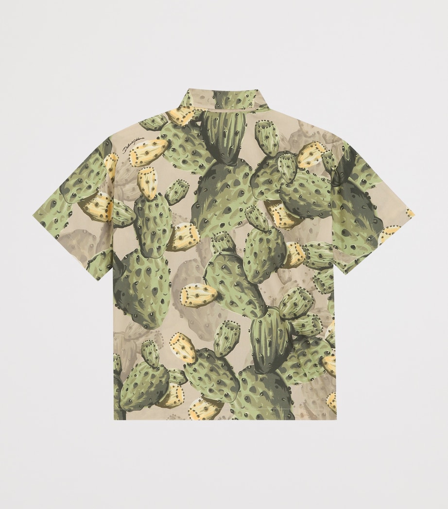 Dolce&Gabbana Kids Cotton Printed Shirt (8-12+ Years) Fichi Fdo Pann Image 2