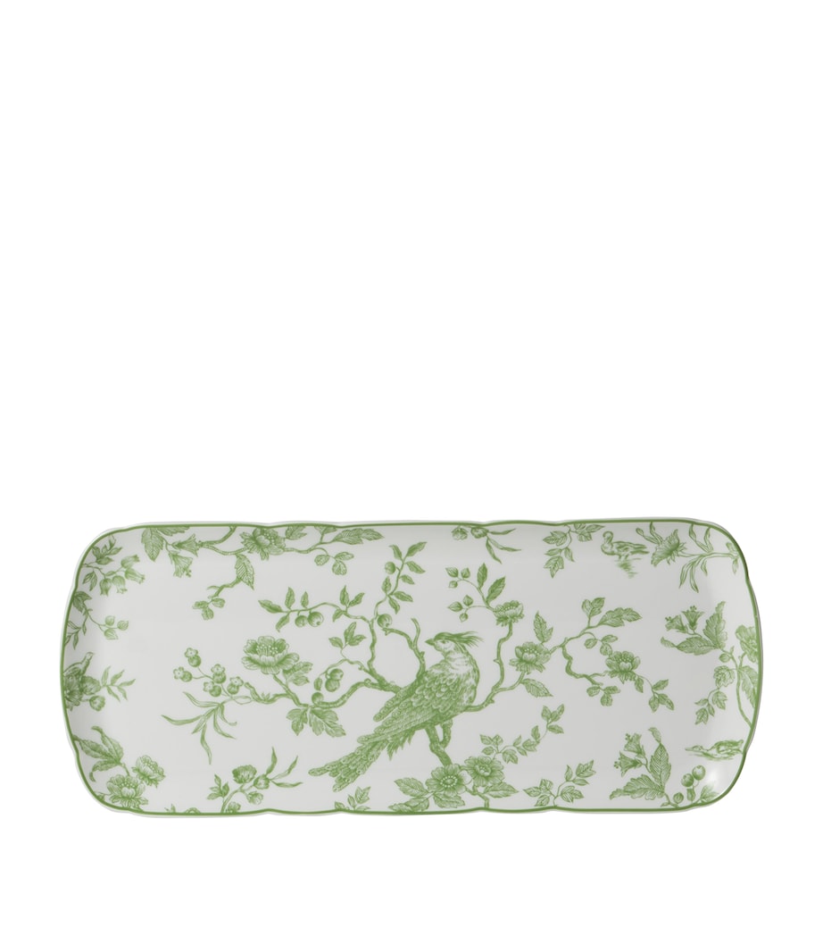Bernardaud Albertine Rectangular Cake Platter (37cm) Vert Image 1